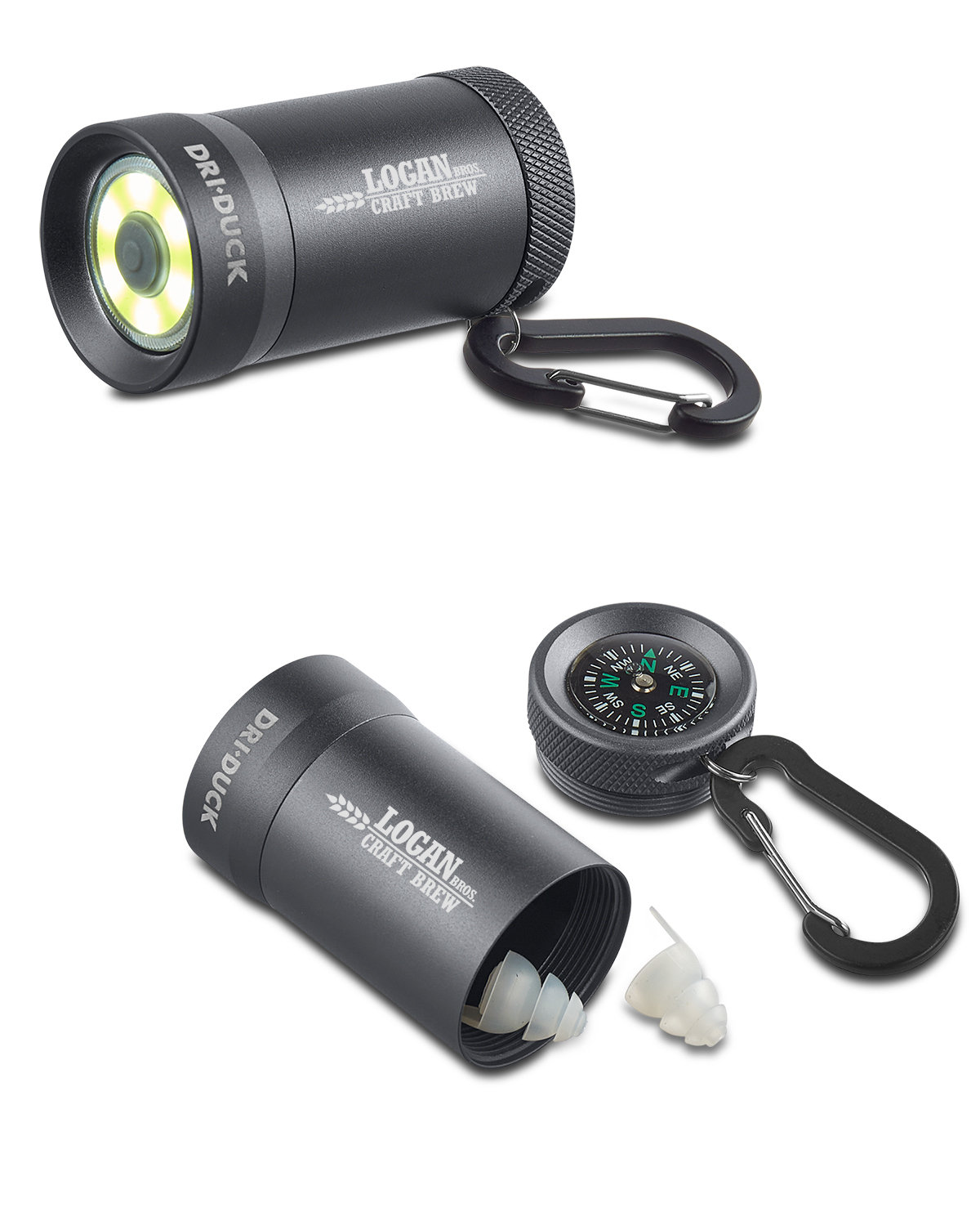 Storage COB Flashlight With Earplugs and Compass 10