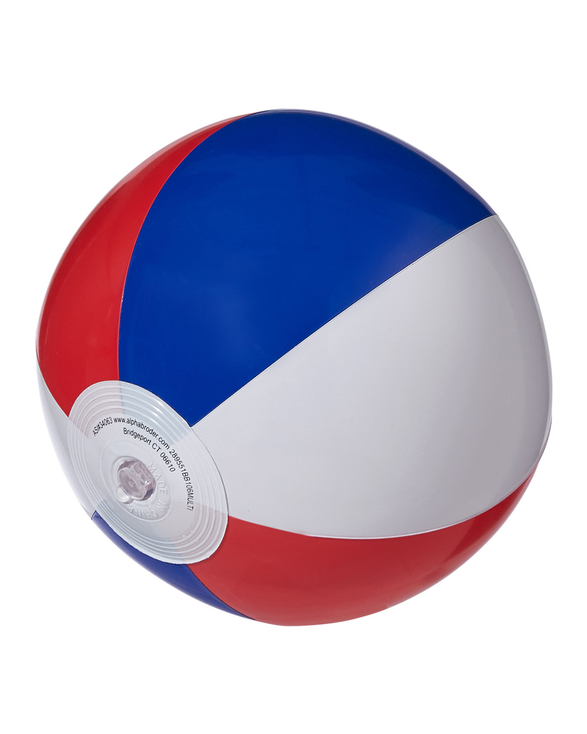 10" Patriotic Red, White And Blue Beach Ball 5