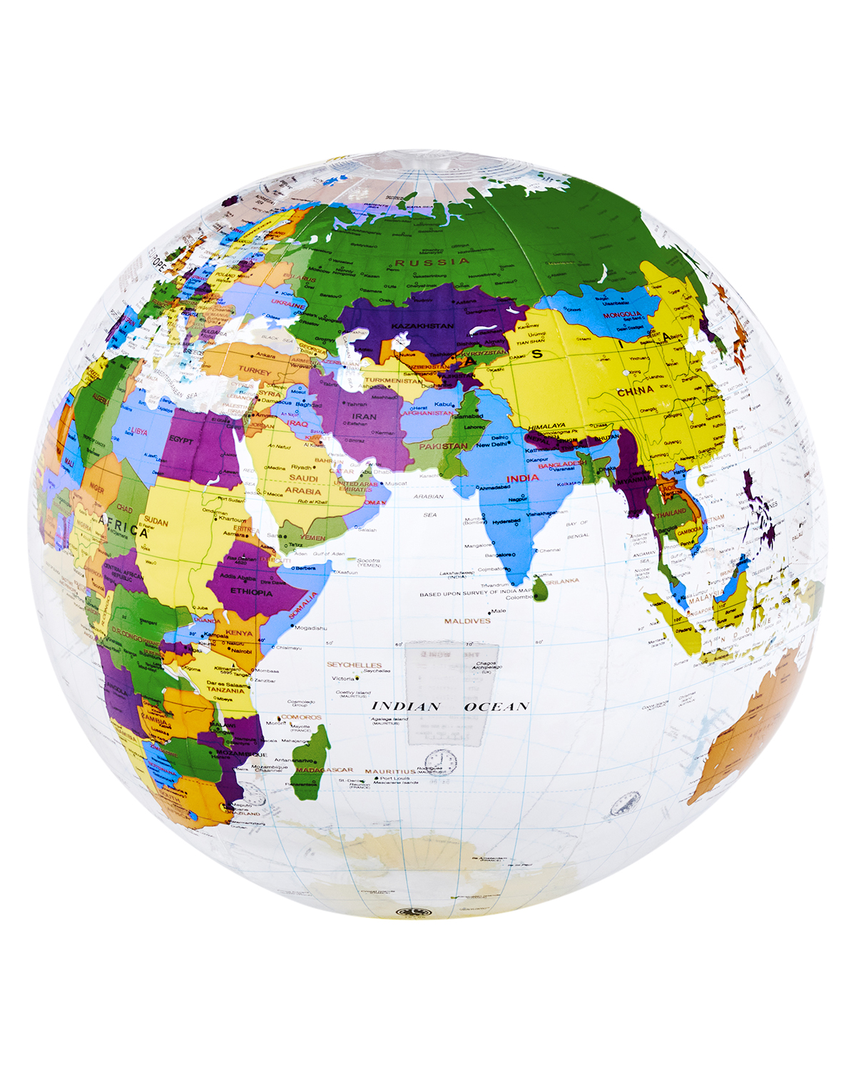 16" World Globe Beach Ball 2