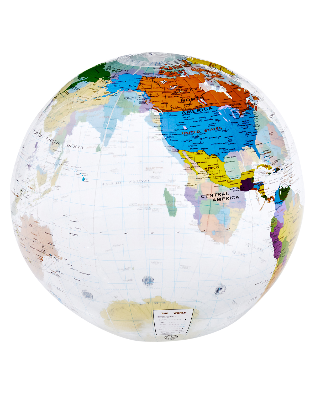 16" World Globe Beach Ball 9