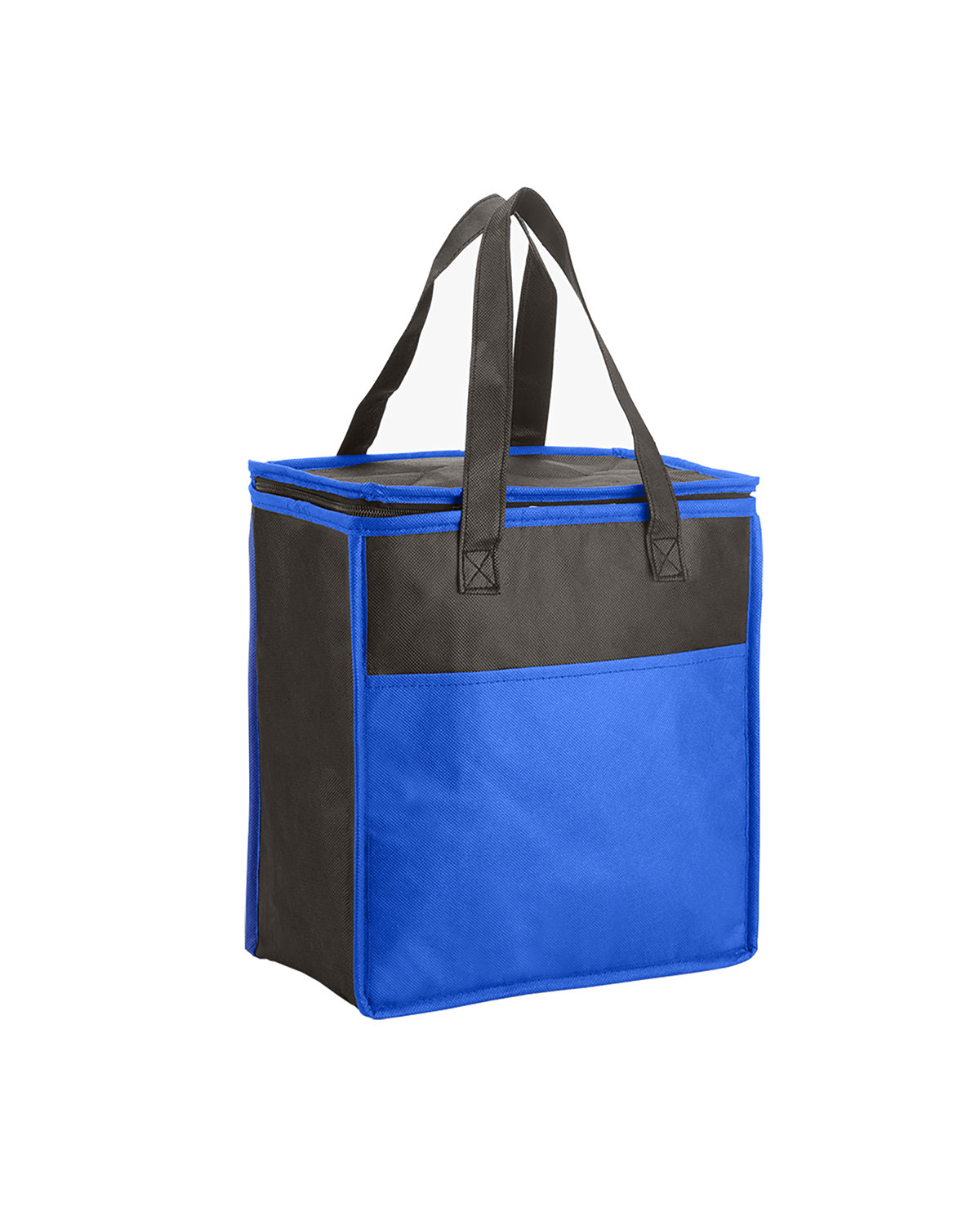 Two-Tone Flat Top Insulated Non-Woven Shopping Tote Bag 13