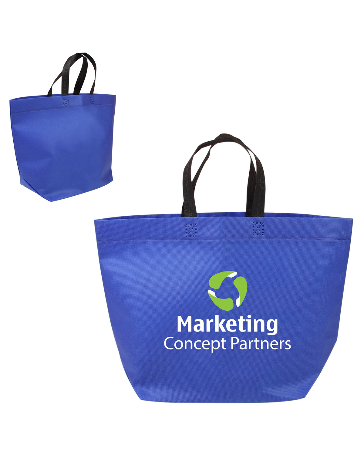 Two-Tone Heat Sealed Non-Woven Tote Bag 19
