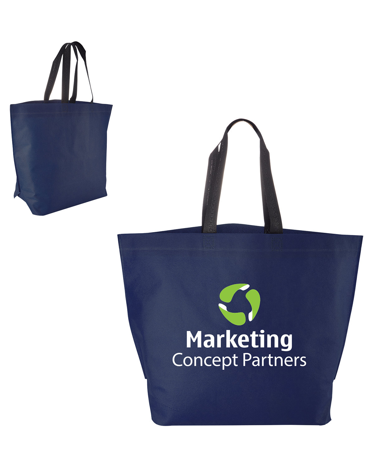 Two-Tone Heat Sealed Non-Woven Tote Bag 30
