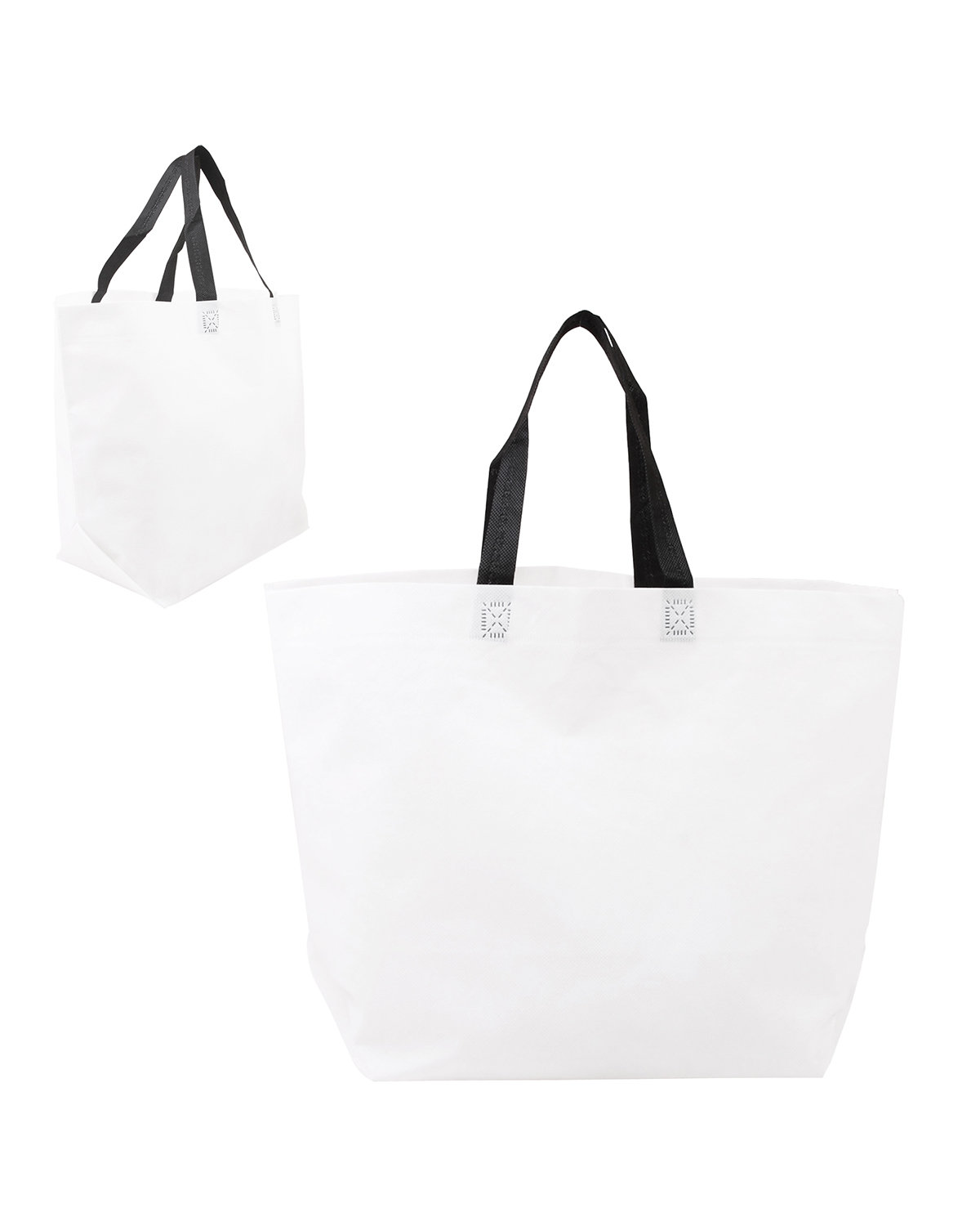 Two-Tone Heat Sealed Non-Woven Tote Bag 28