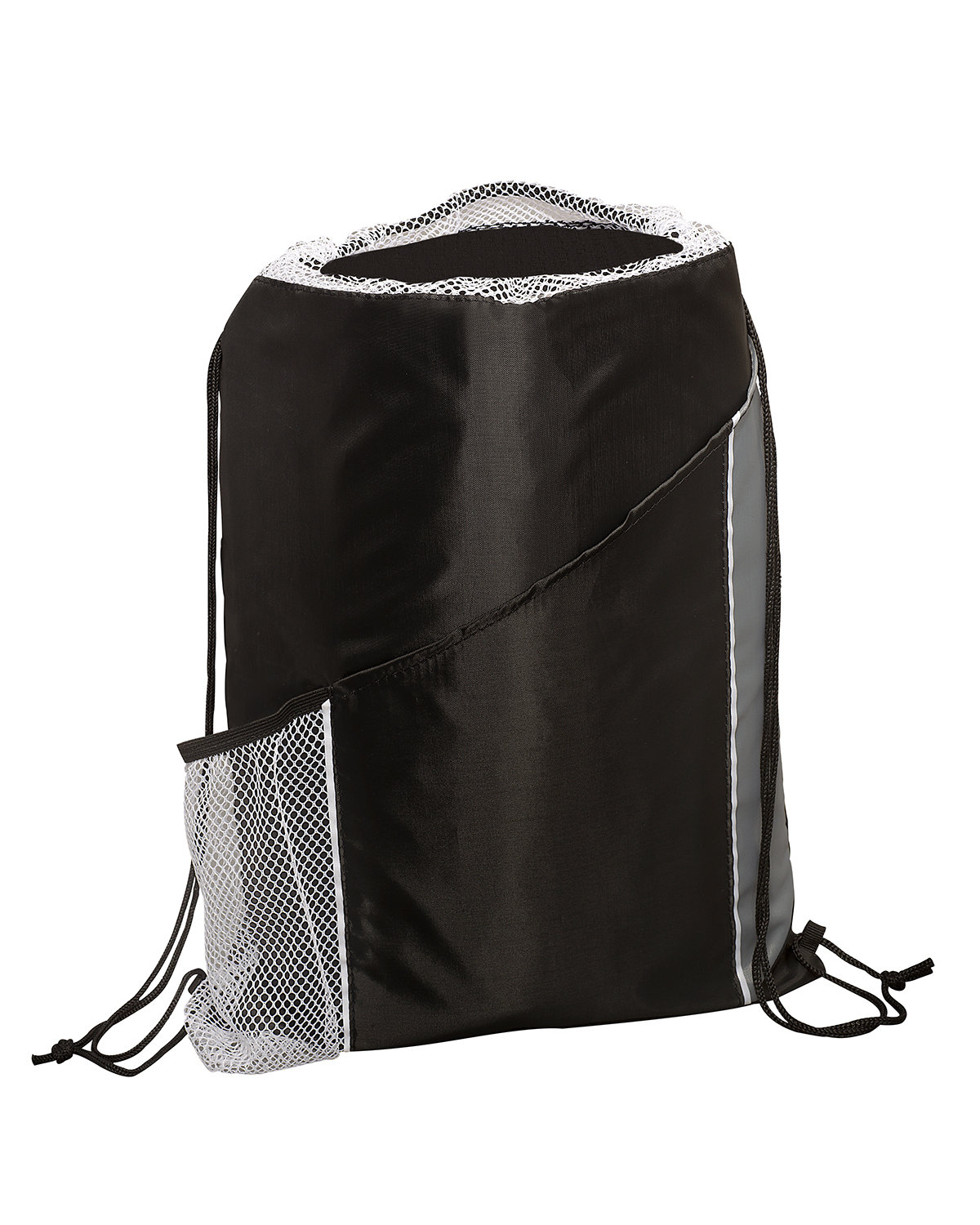Sprint Angled Drawstring Sports Bag With Pockets. 16