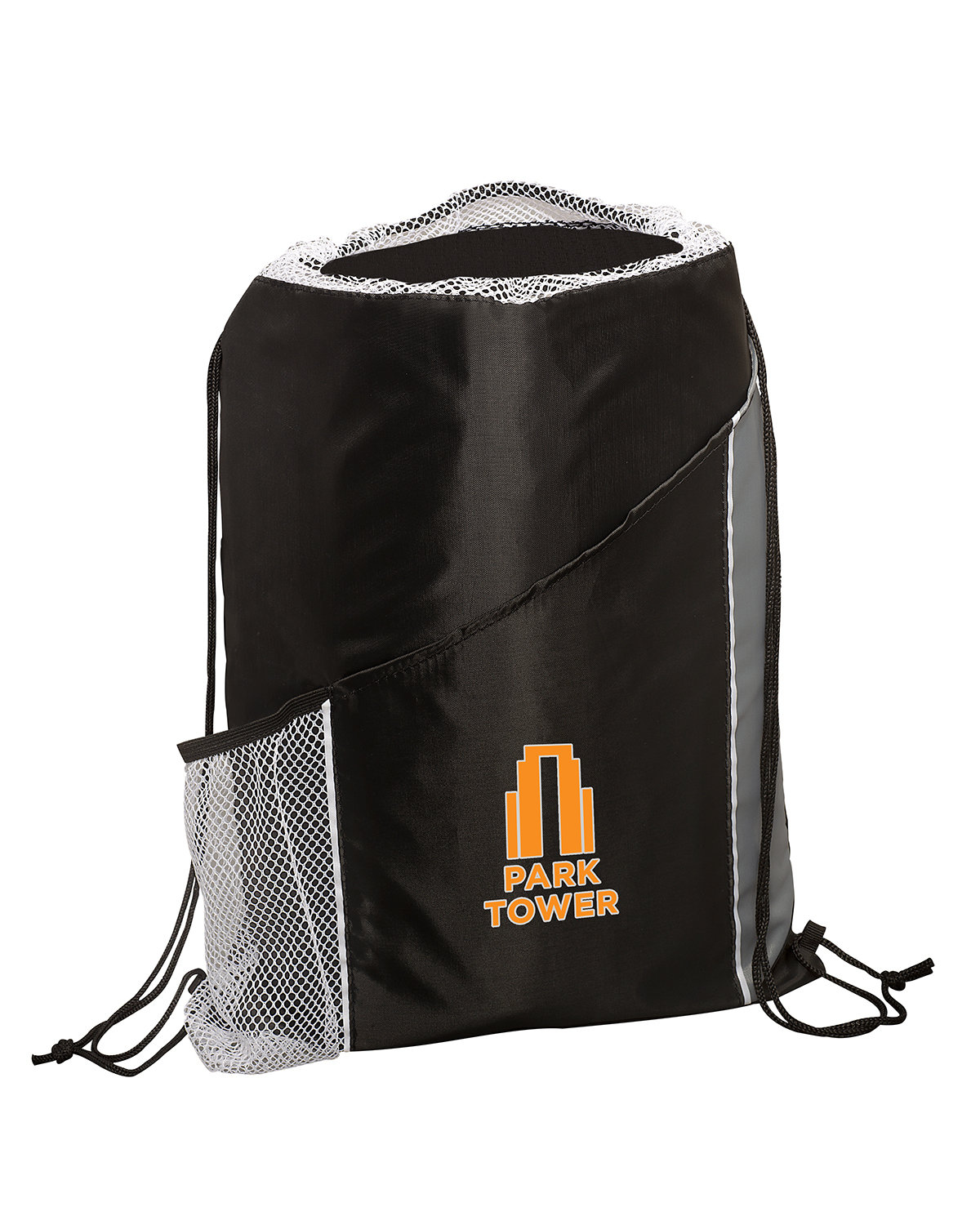 Sprint Angled Drawstring Sports Bag With Pockets. 19