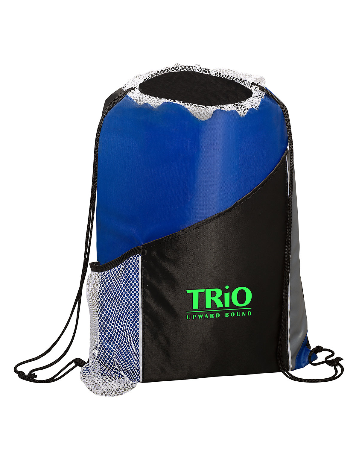 Sprint Angled Drawstring Sports Bag With Pockets. 12