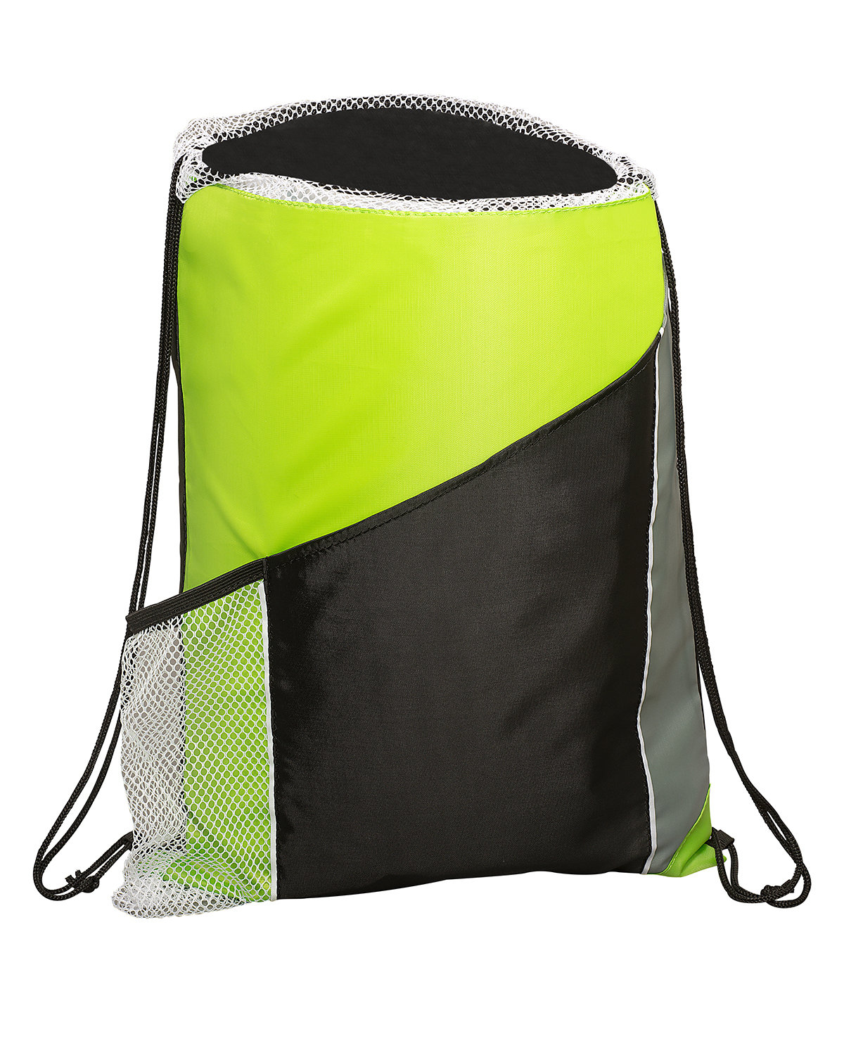 Sprint Angled Drawstring Sports Bag With Pockets. 21