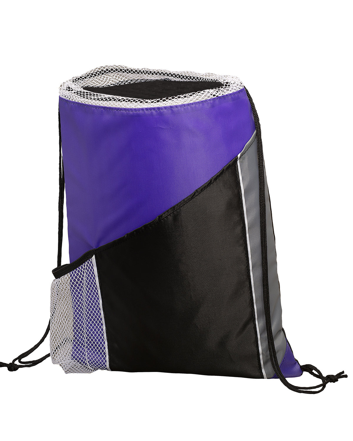 Sprint Angled Drawstring Sports Bag With Pockets. 25