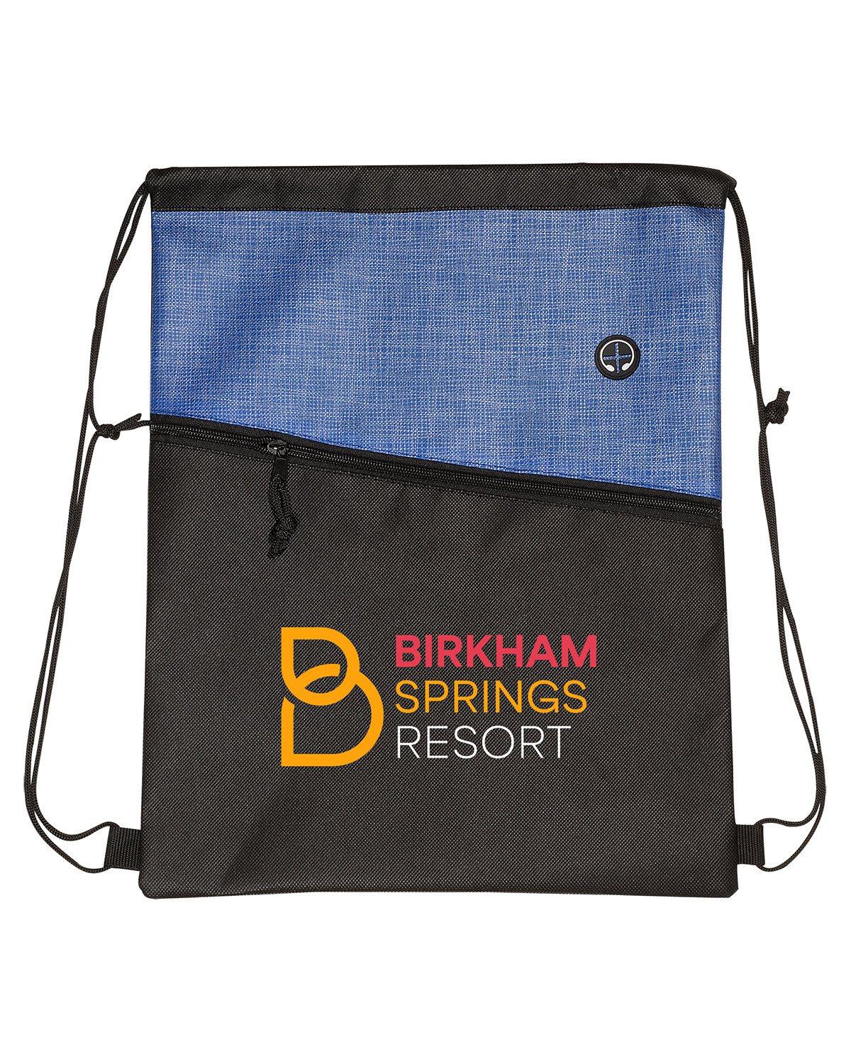 Tonal Heathered Non-Woven Drawstring Backpack 19