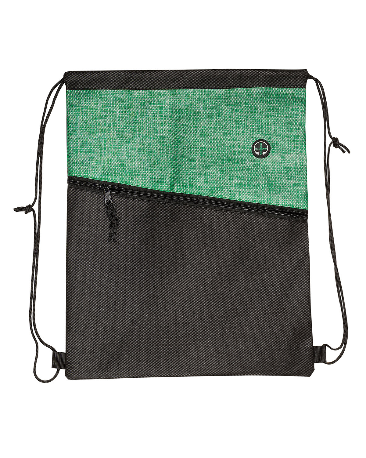 Tonal Heathered Non-Woven Drawstring Backpack 8