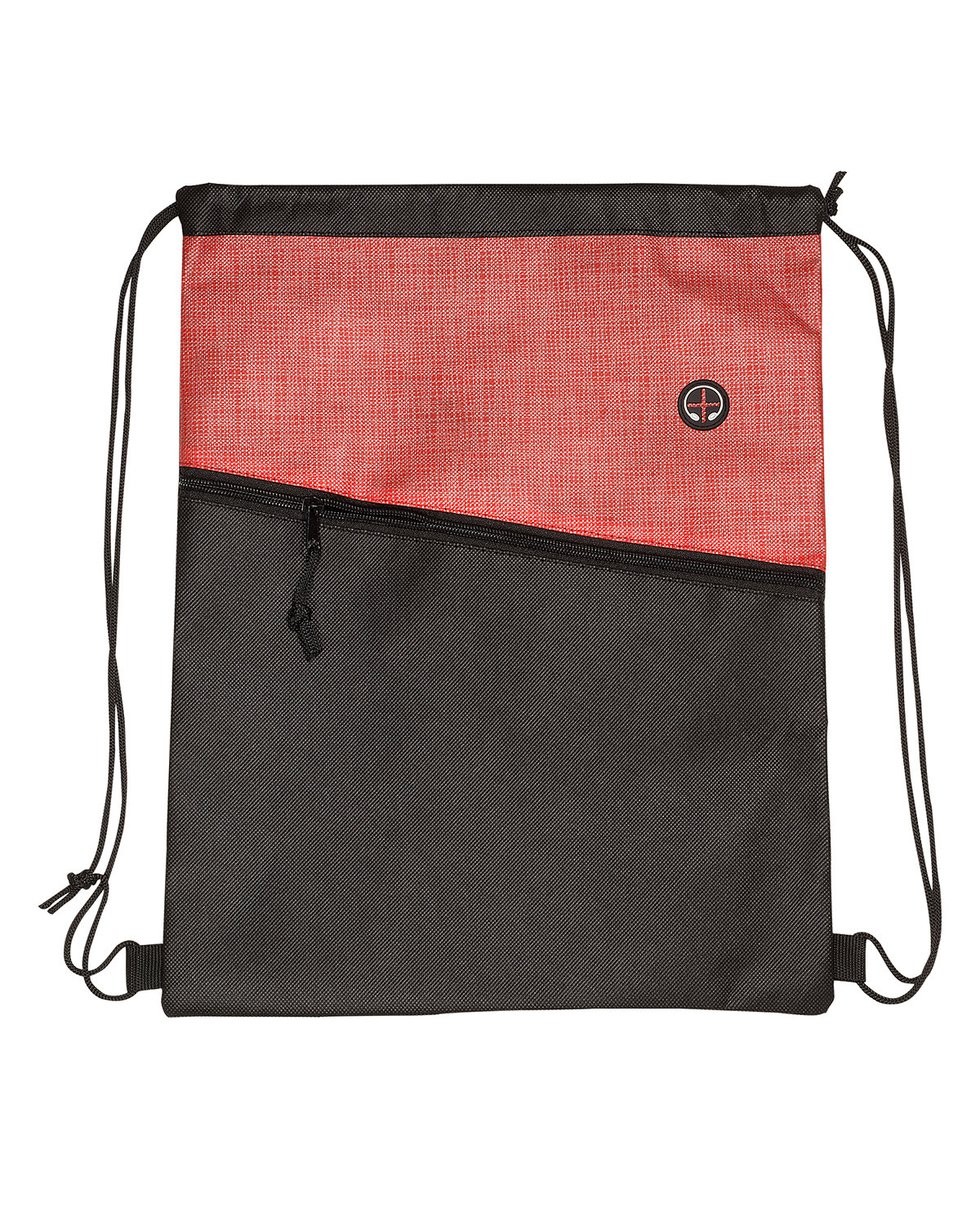 Tonal Heathered Non-Woven Drawstring Backpack 3