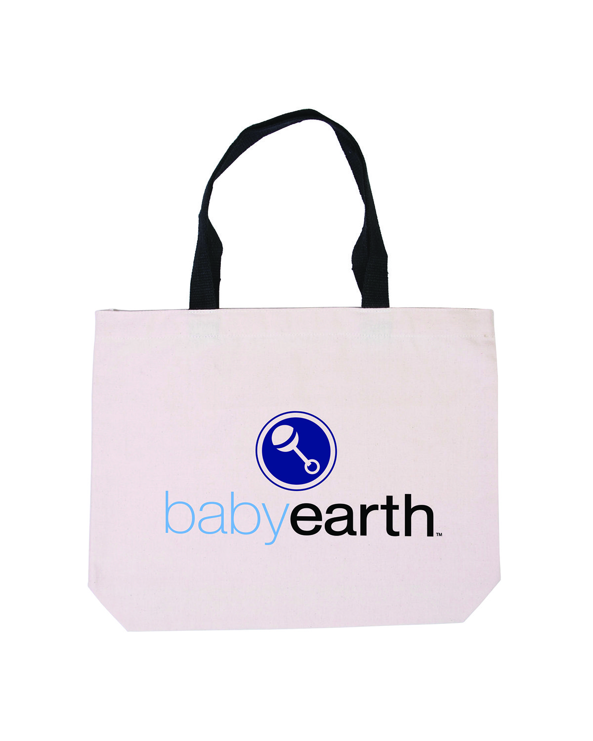 Cotton Canvas Tote Bag with Color Accents, custom tote bag with logo imprint 16