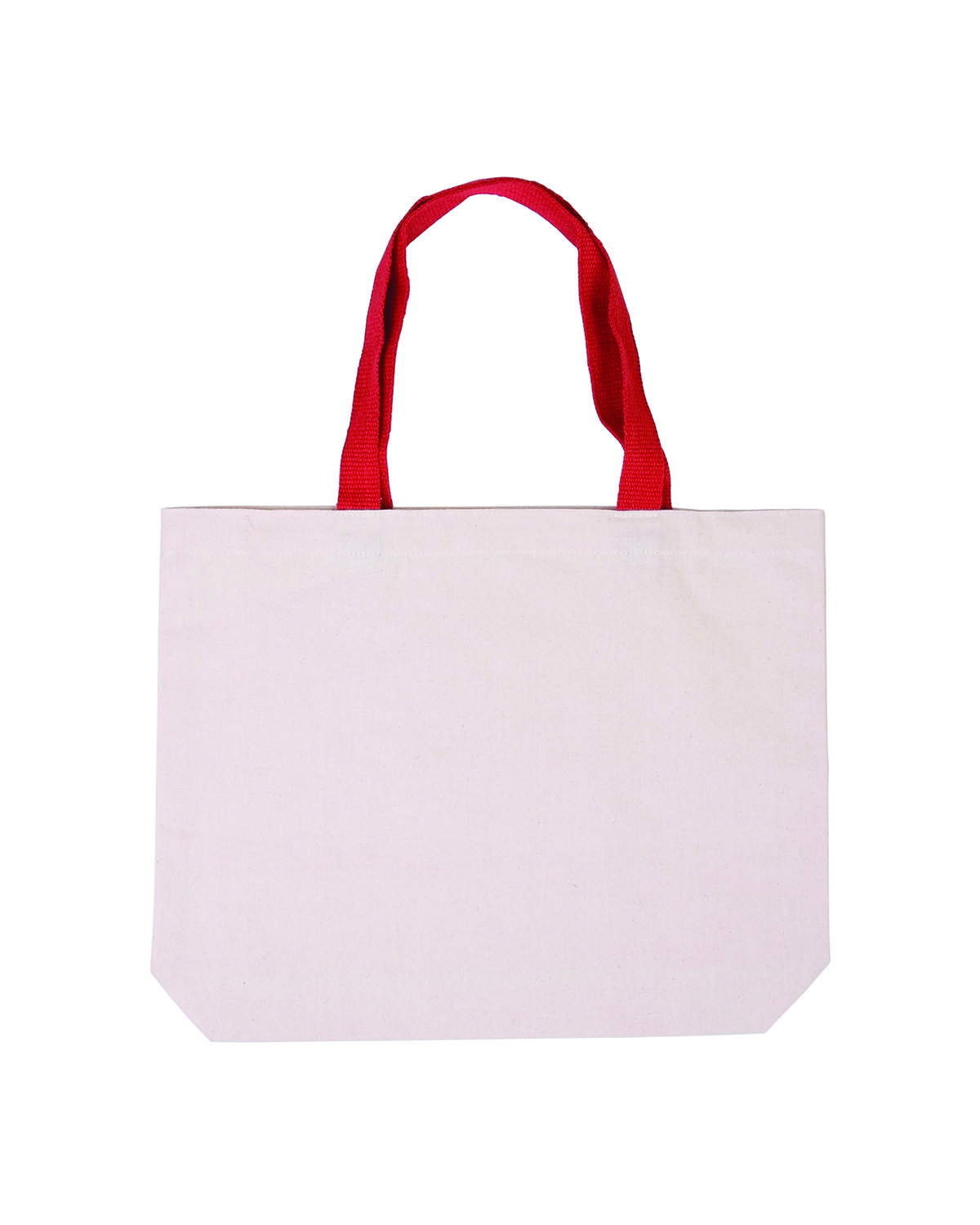 Cotton Canvas Tote Bag with Color Accents, custom tote bag with logo imprint 8