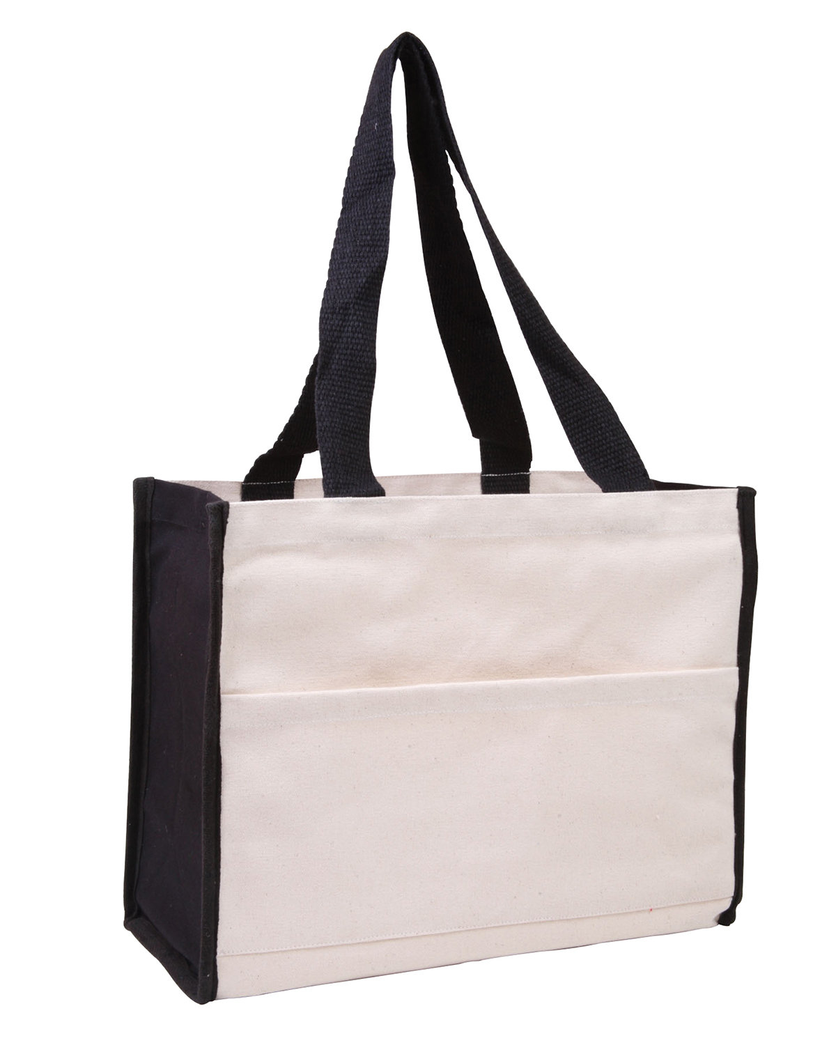 Cotton Gusset Accent Box Tote Bag, custom tote bag with logo imprint 10