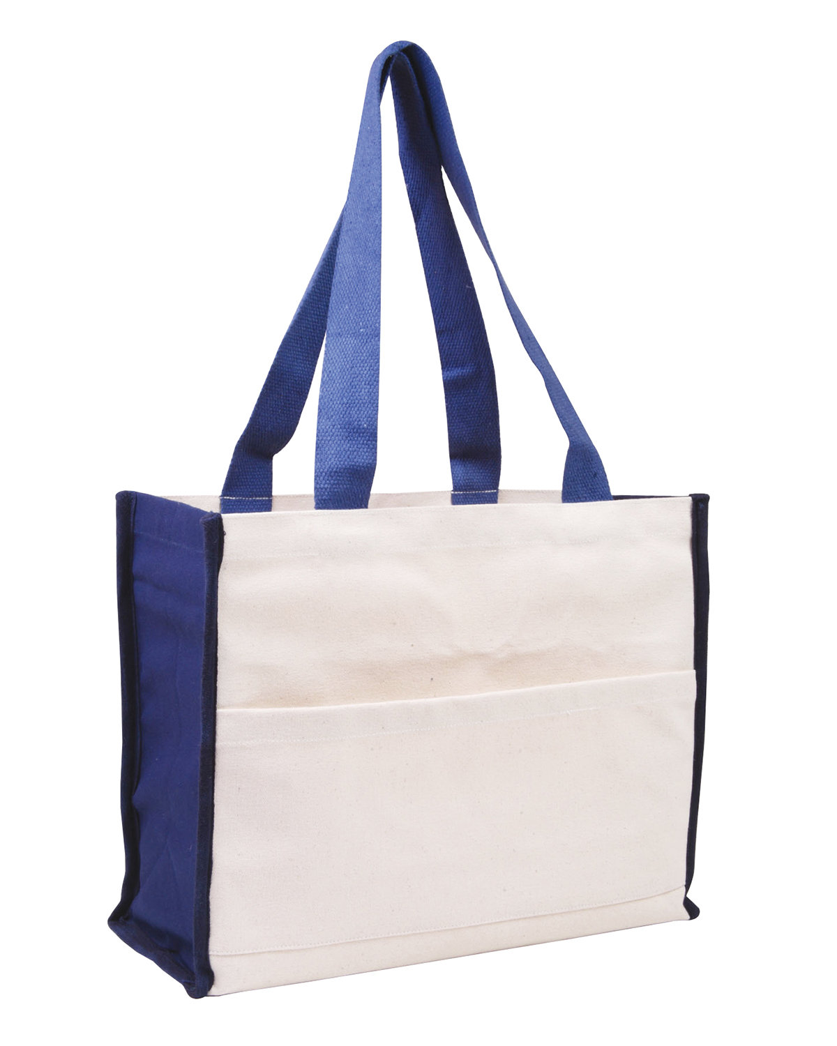 Cotton Gusset Accent Box Tote Bag, custom tote bag with logo imprint 17