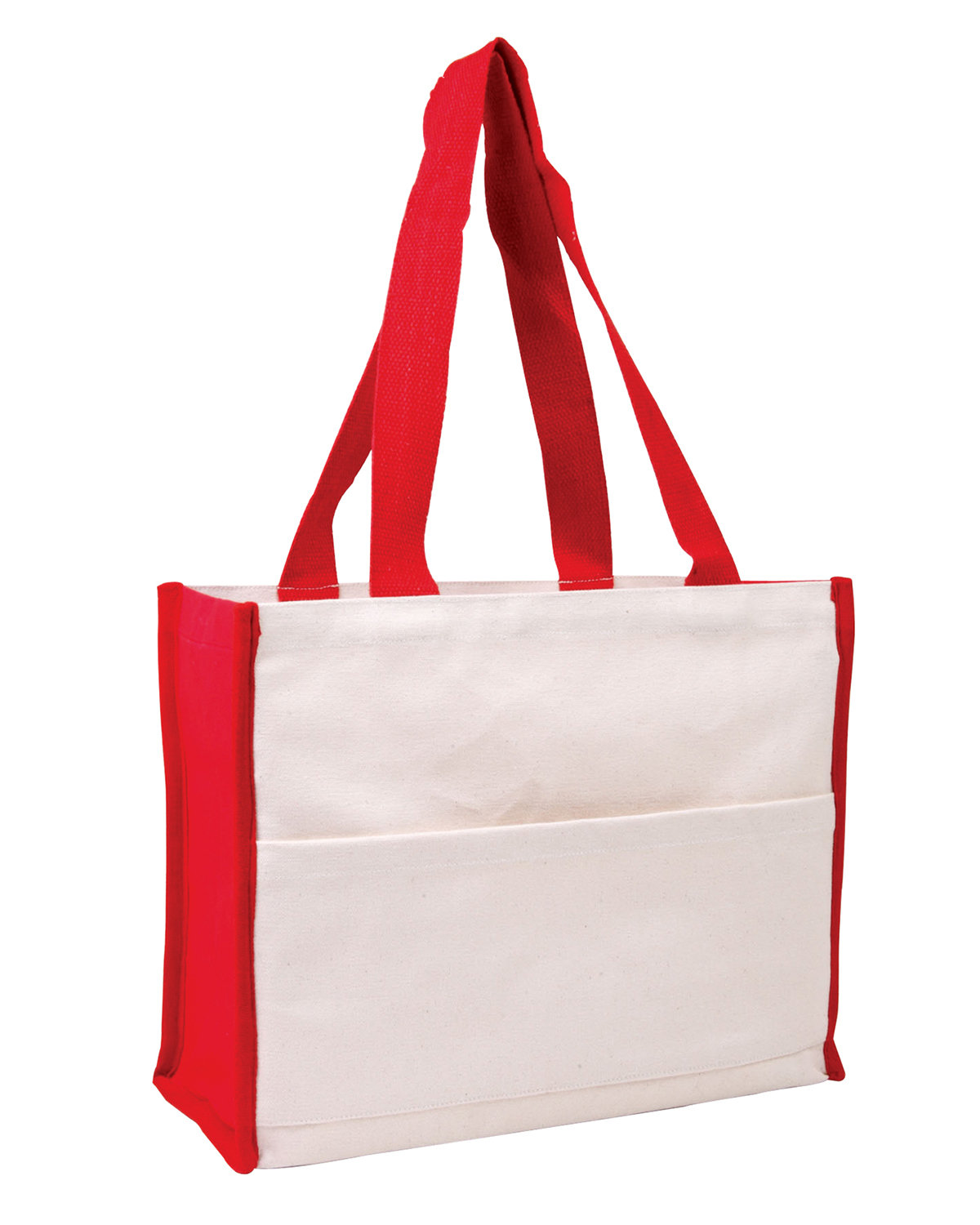 Cotton Gusset Accent Box Tote Bag, custom tote bag with logo imprint 11