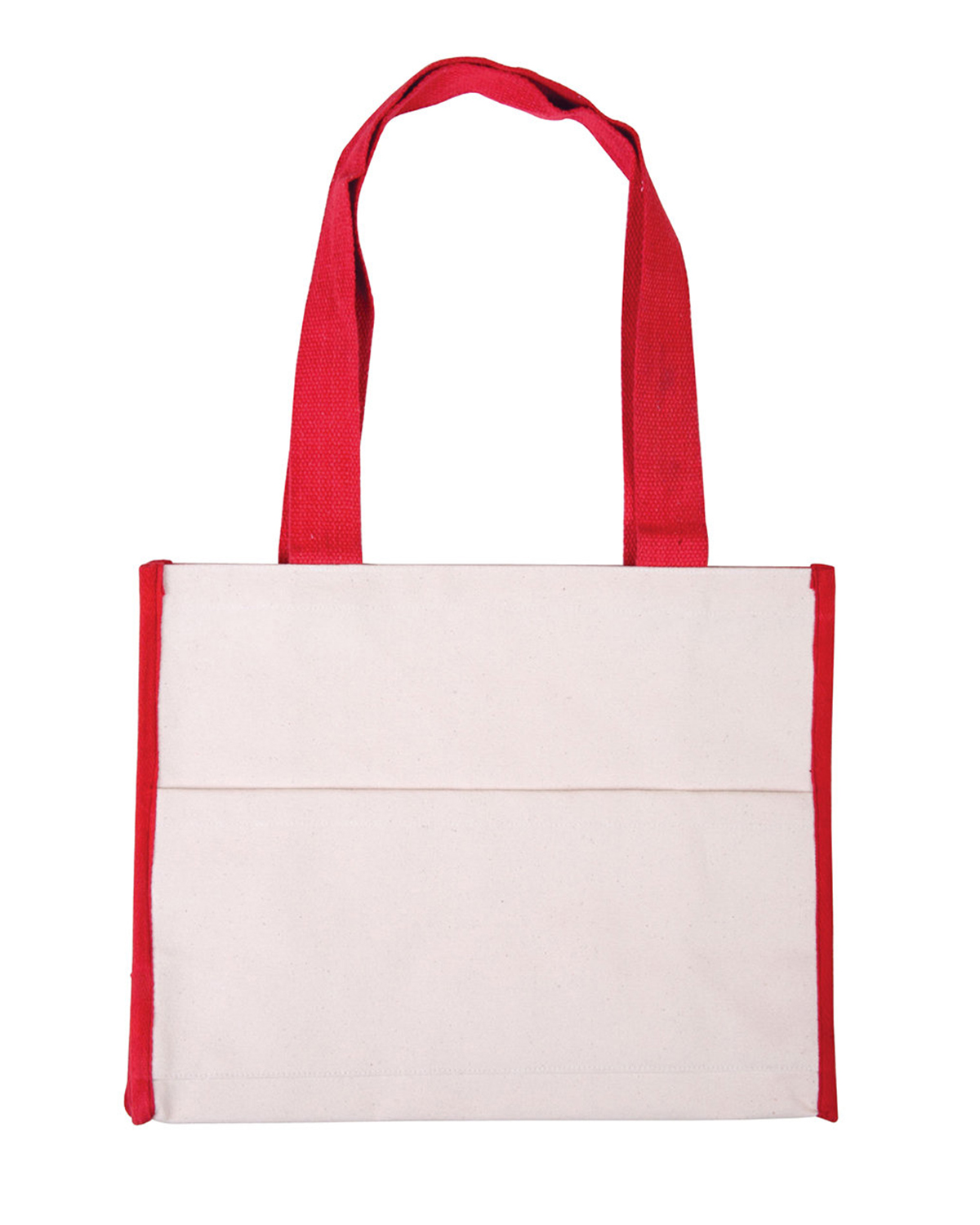 Cotton Gusset Accent Box Tote Bag, custom tote bag with logo imprint 2