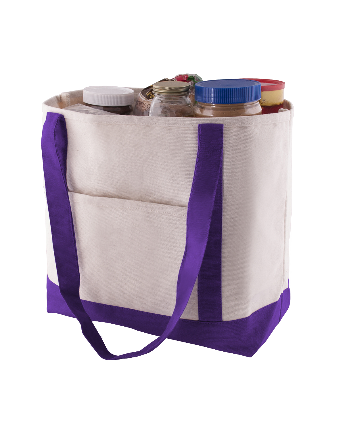 Cotton Canvas Boat Tote Bag, custom tote bag with logo imprint 24