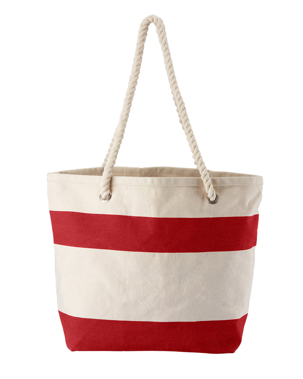Cotton Resort Tote Bag with Rope Handle, custom tote bag with logo imprint 12
