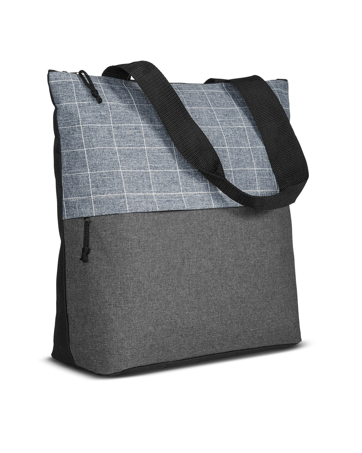 Flannel Check Accent Tote Bag 14