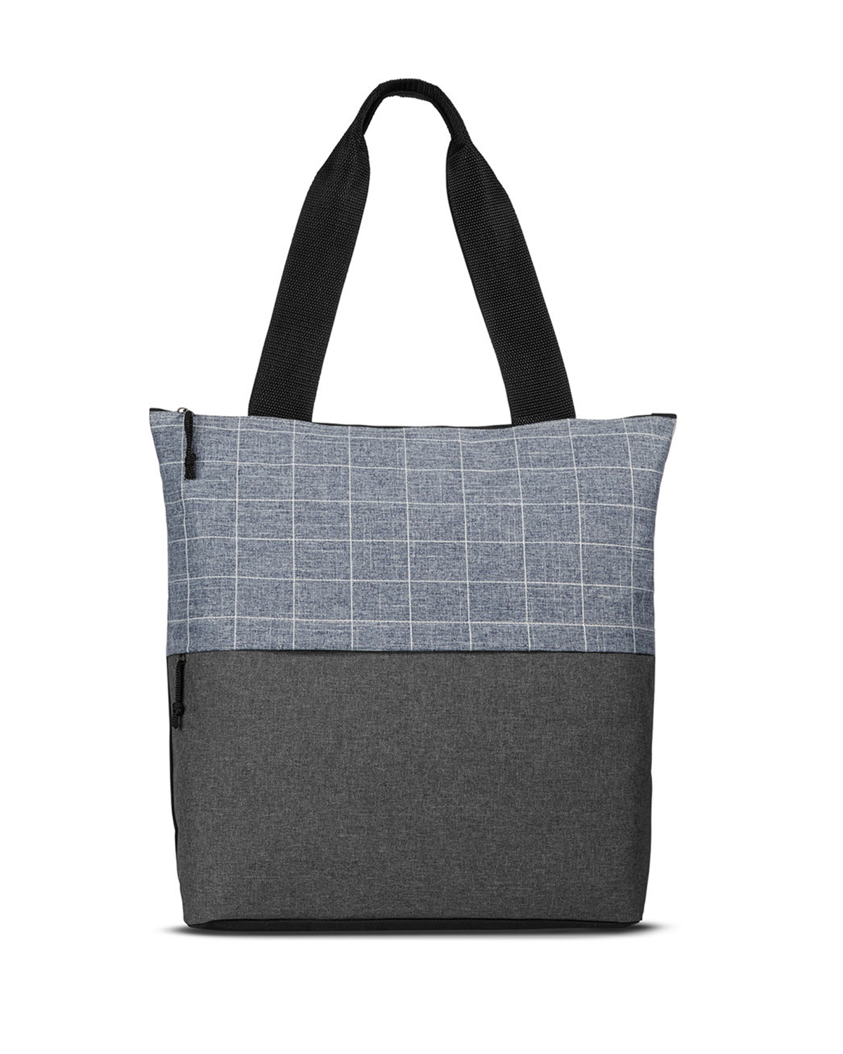 Flannel Check Accent Tote Bag 11