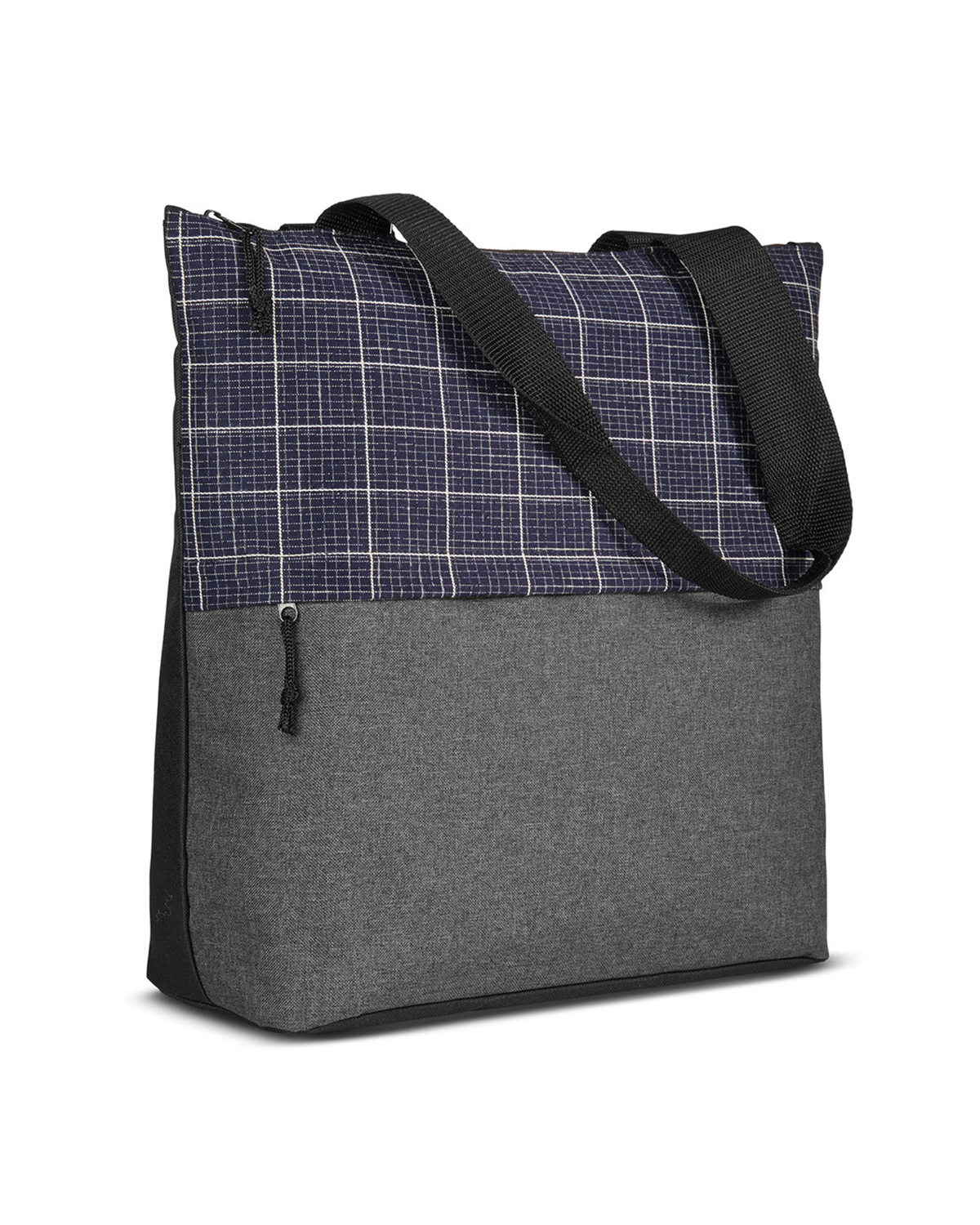 Flannel Check Accent Tote Bag 10