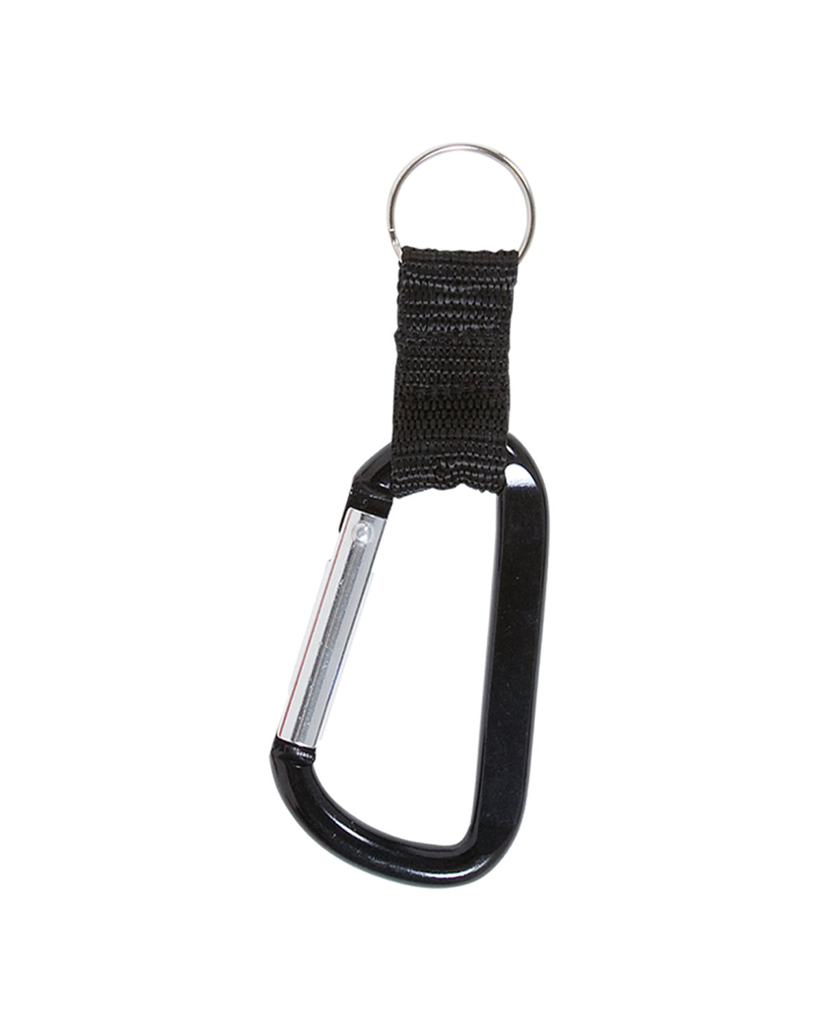Carabiner With Strap And Split Ring Keychain 7
