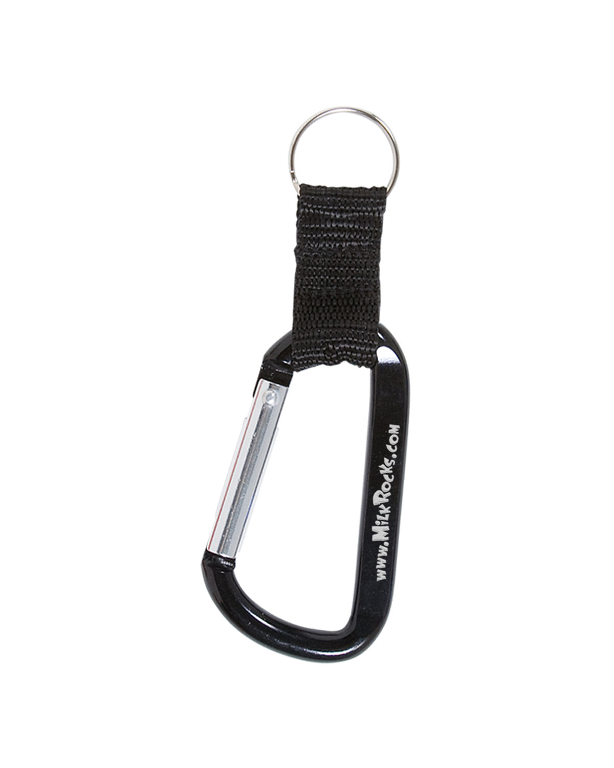 Carabiner With Strap And Split Ring Keychain 6