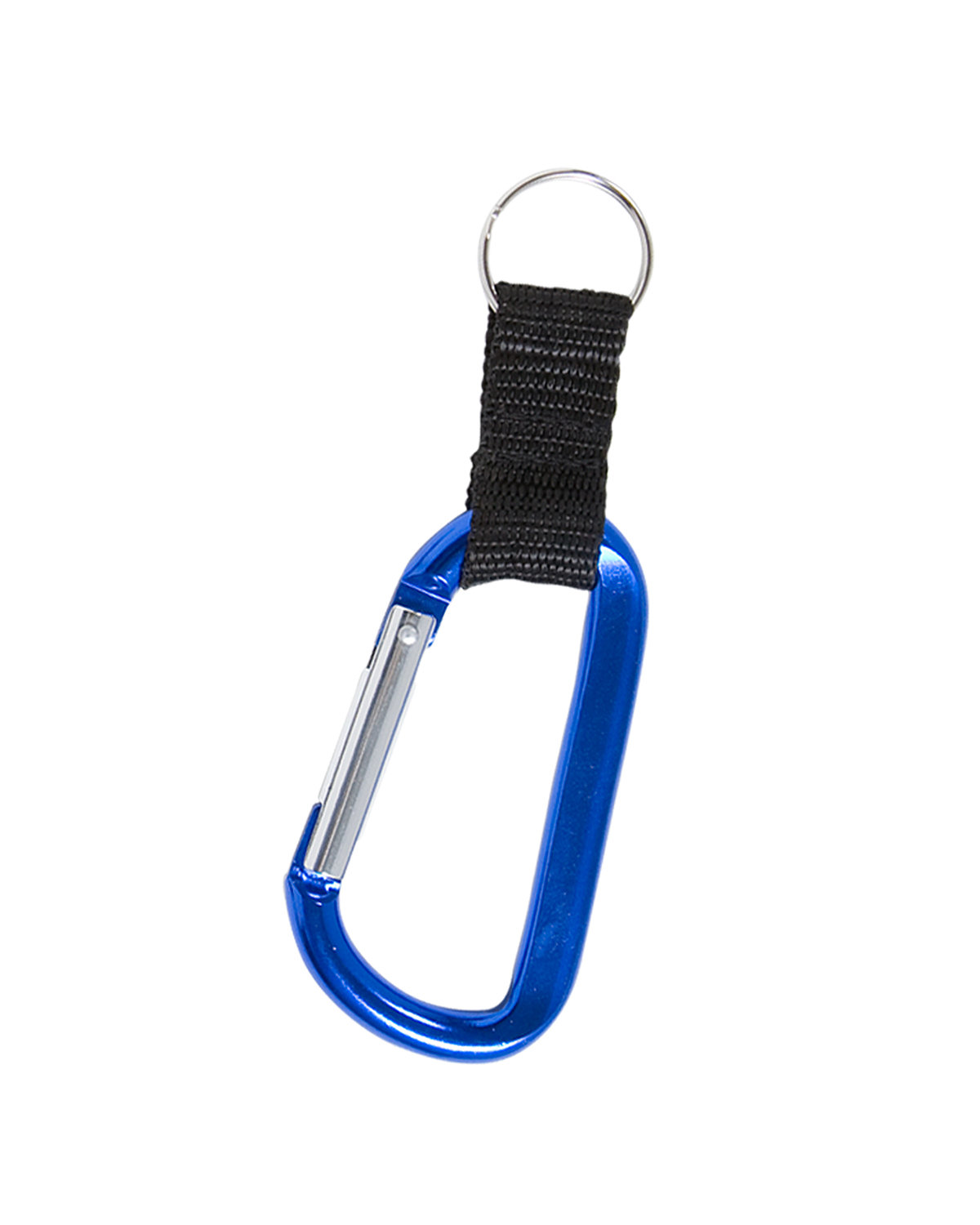 Carabiner With Strap And Split Ring Keychain 8