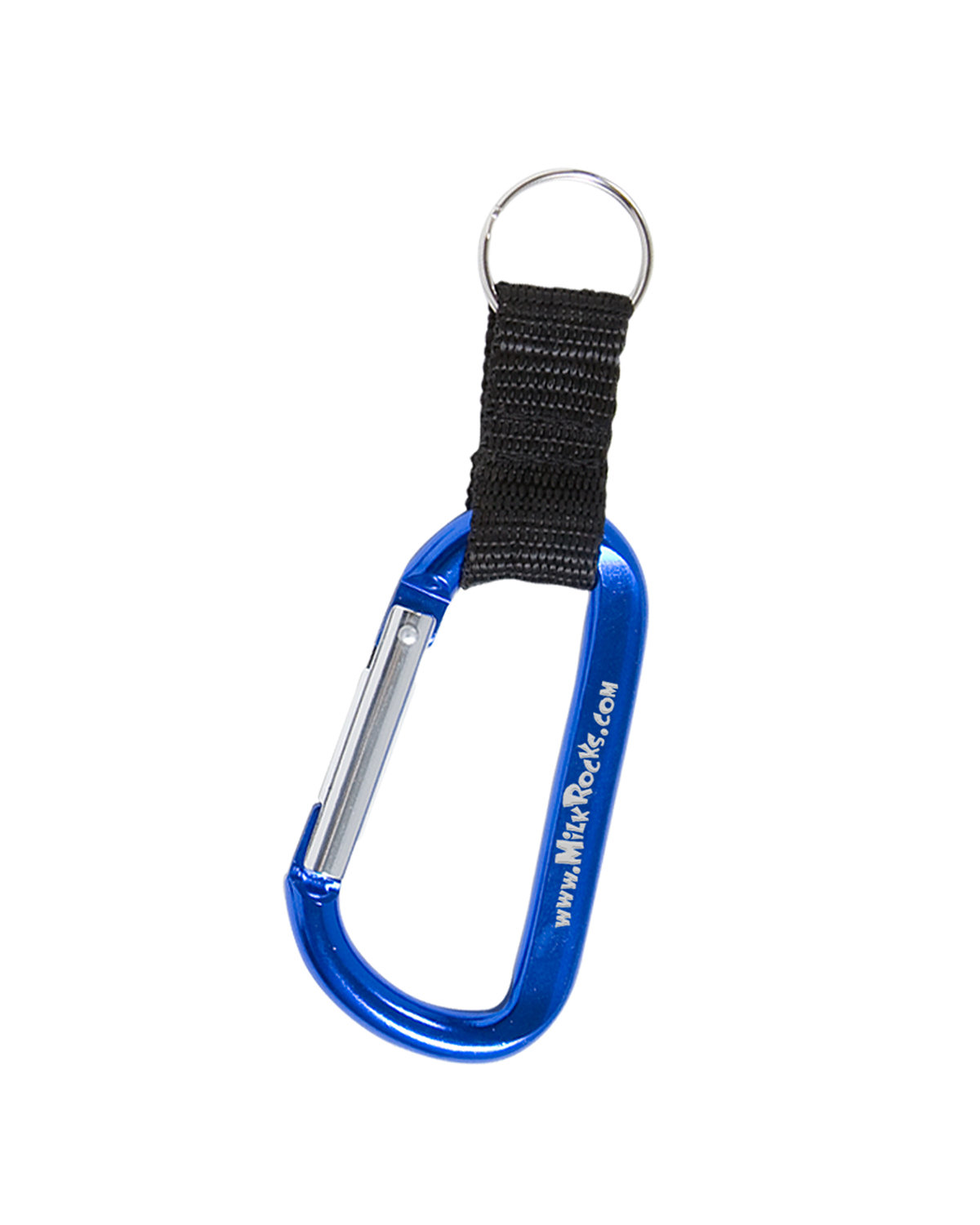 Carabiner With Strap And Split Ring Keychain 5