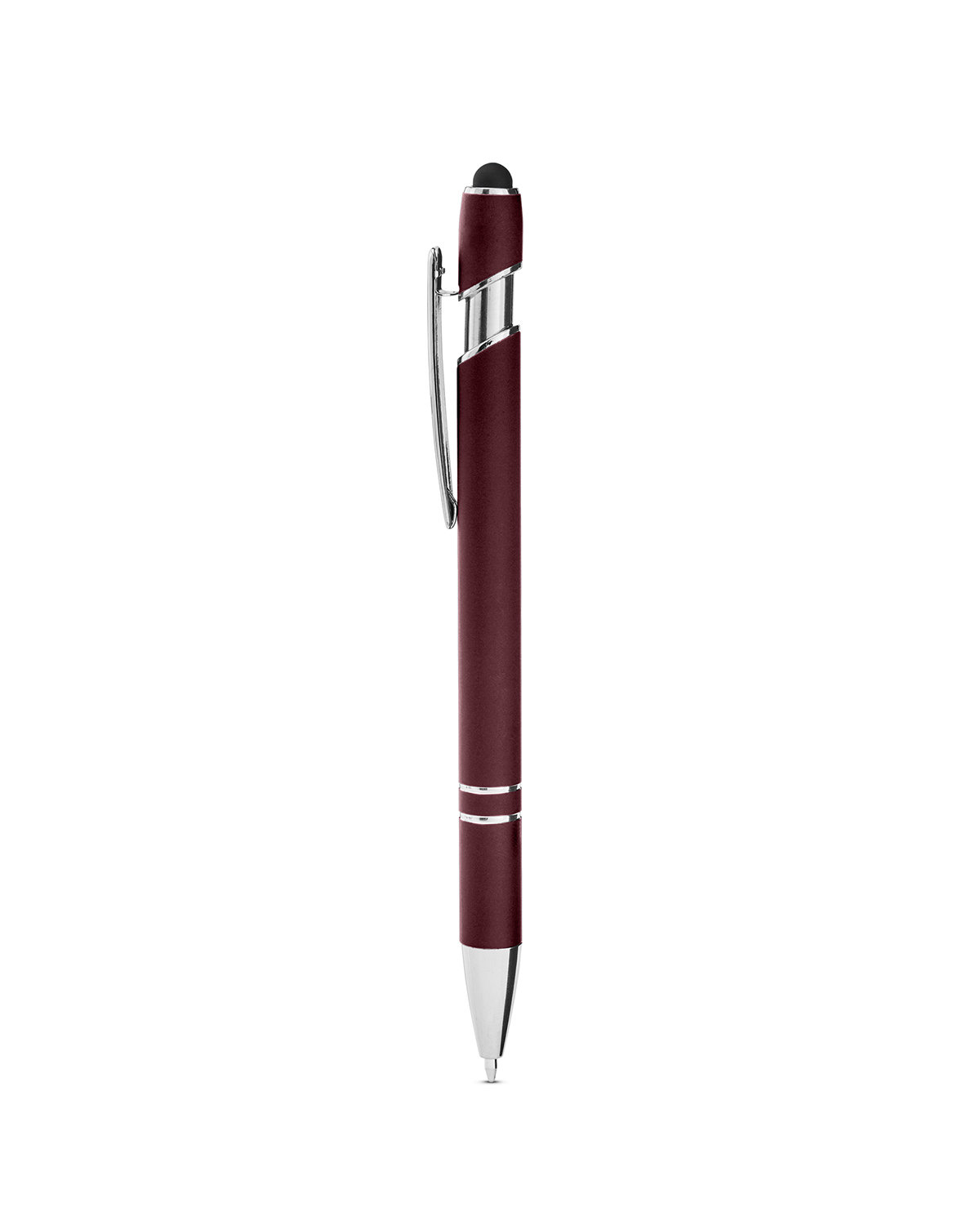 Rubberized Aluminum Click Stylus Pen 56