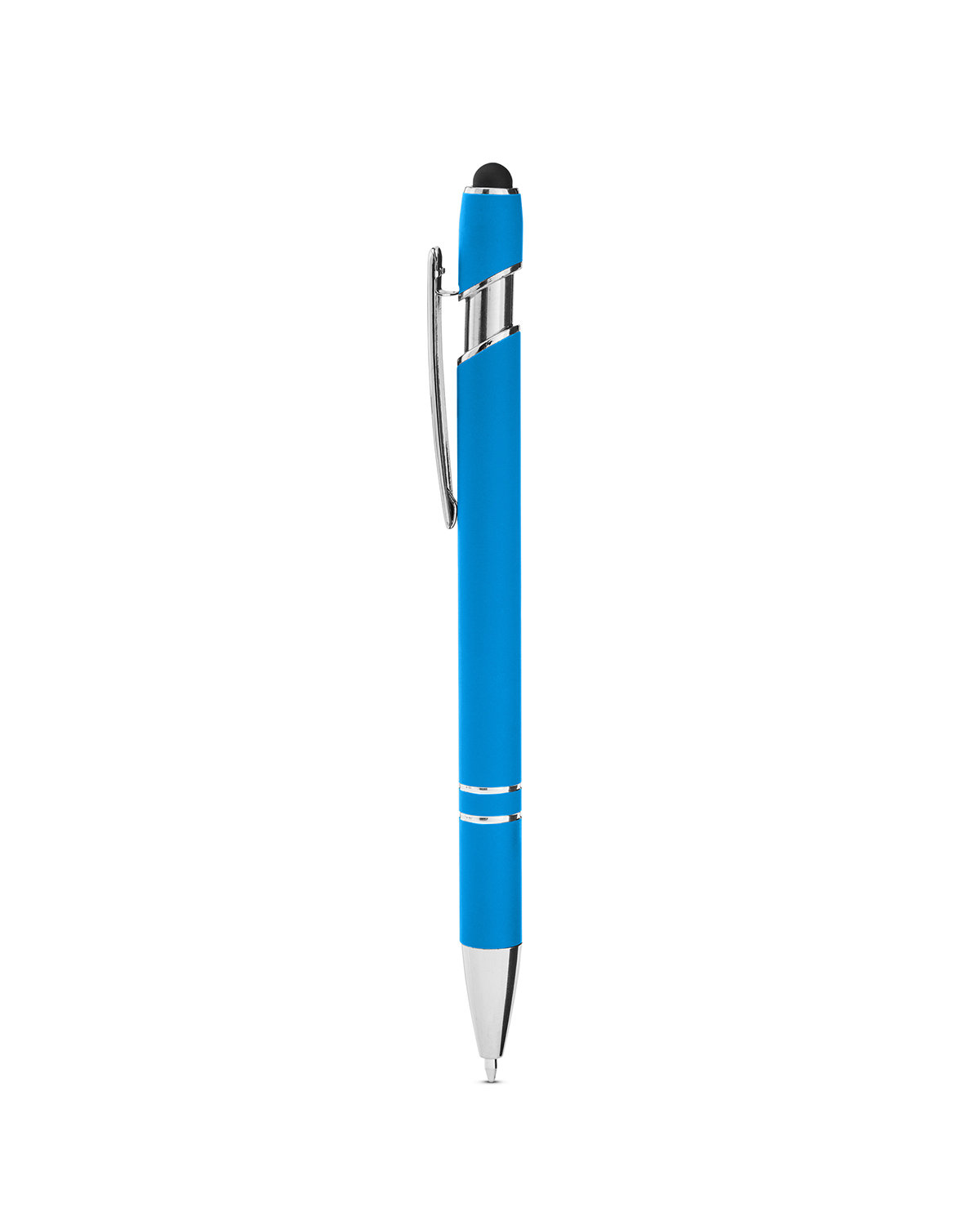 Rubberized Aluminum Click Stylus Pen 24