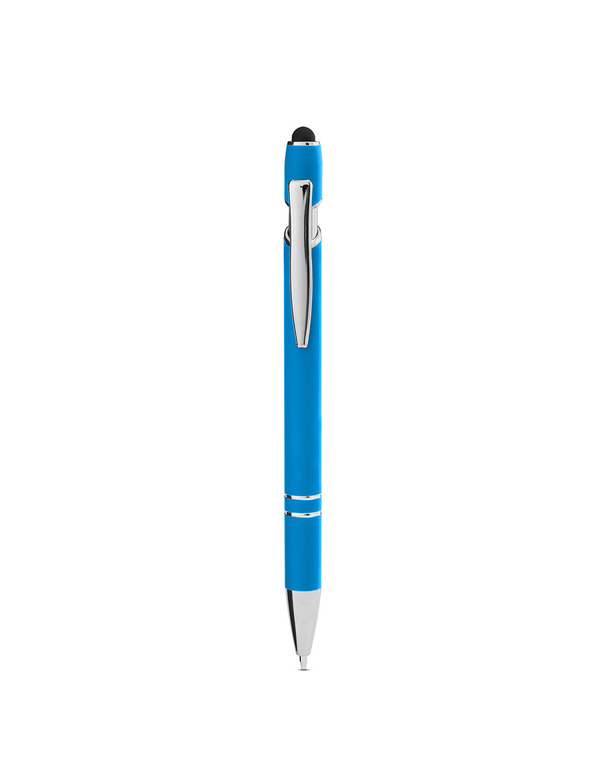 Rubberized Aluminum Click Stylus Pen 44