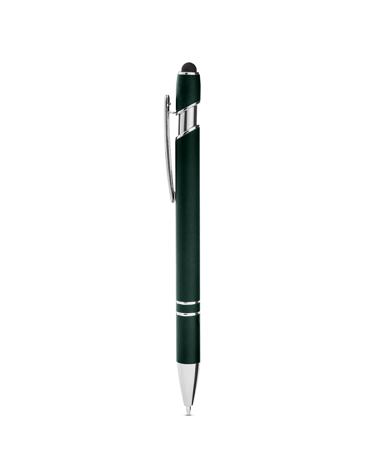Rubberized Aluminum Click Stylus Pen 45