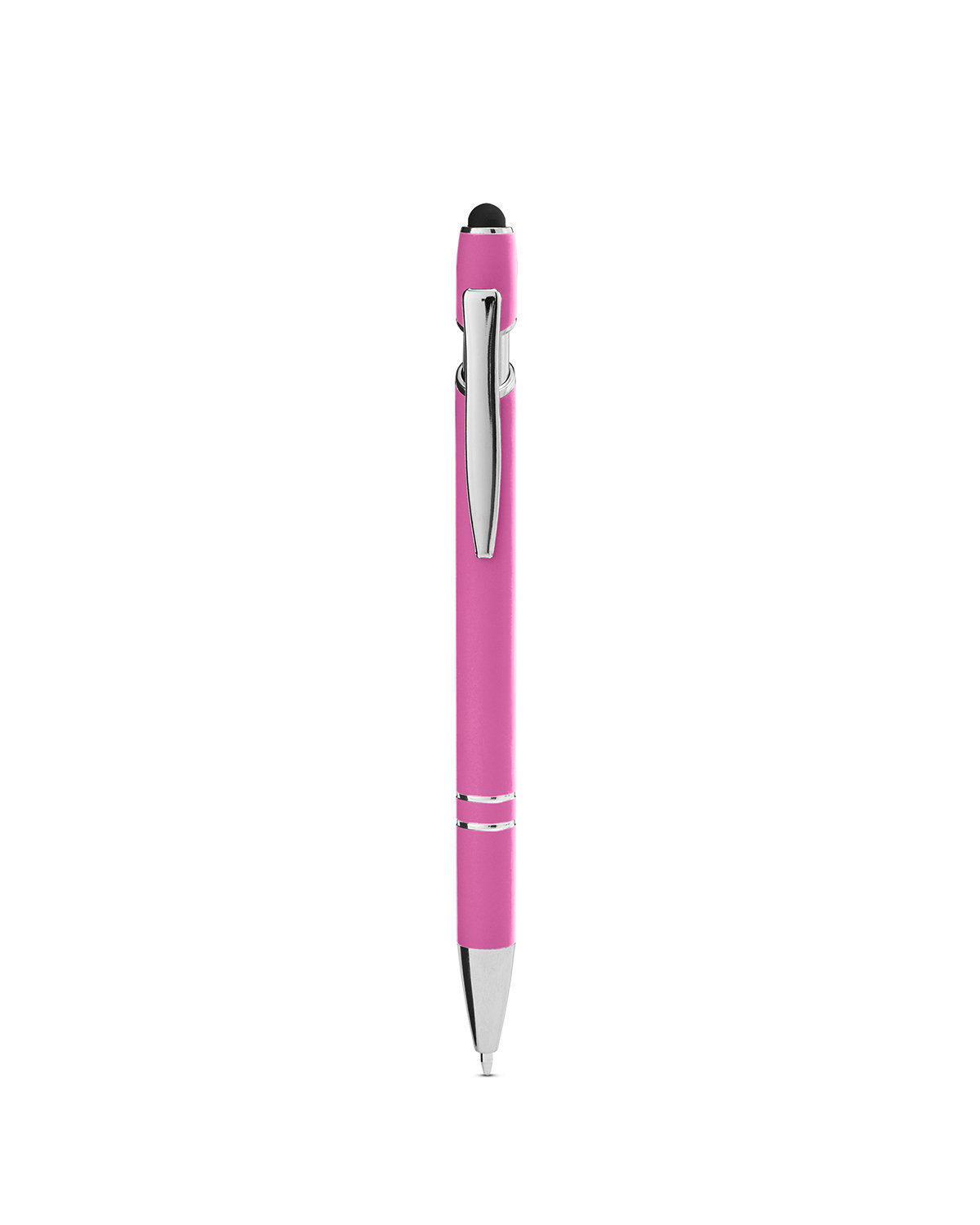Rubberized Aluminum Click Stylus Pen 62