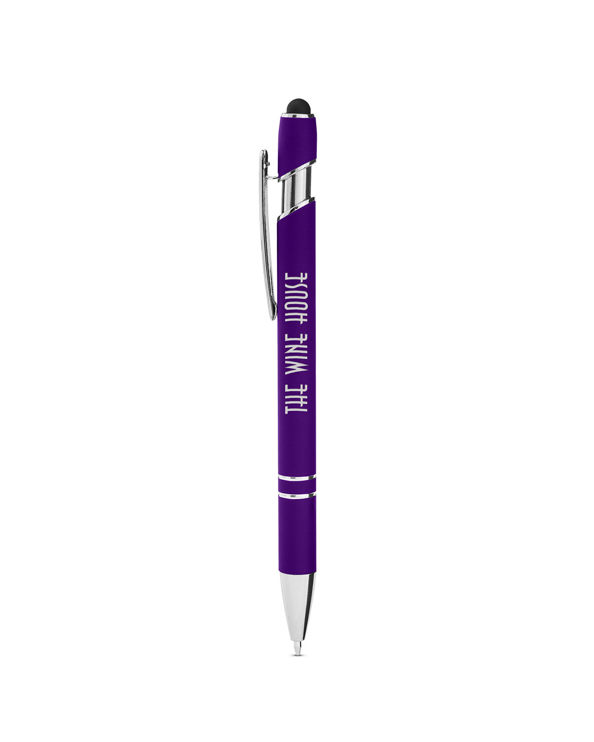 Rubberized Aluminum Click Stylus Pen 52