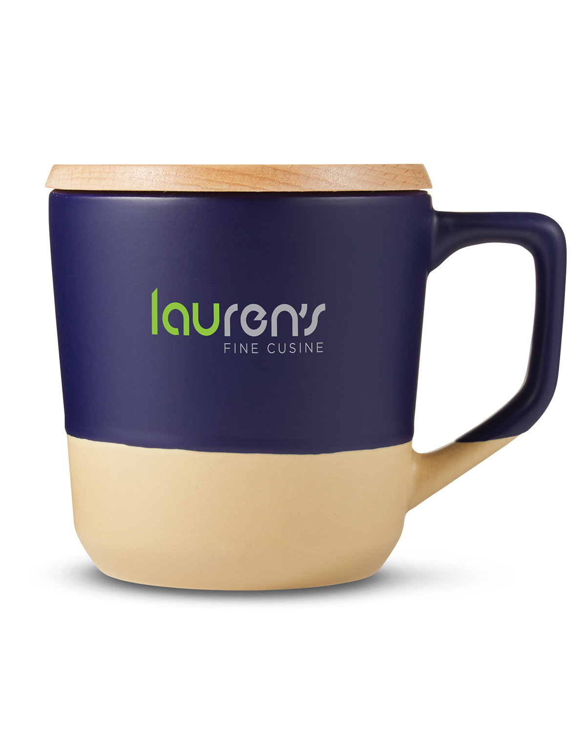 16.5 oz Boston Ceramic Mug With Wood Lid 13