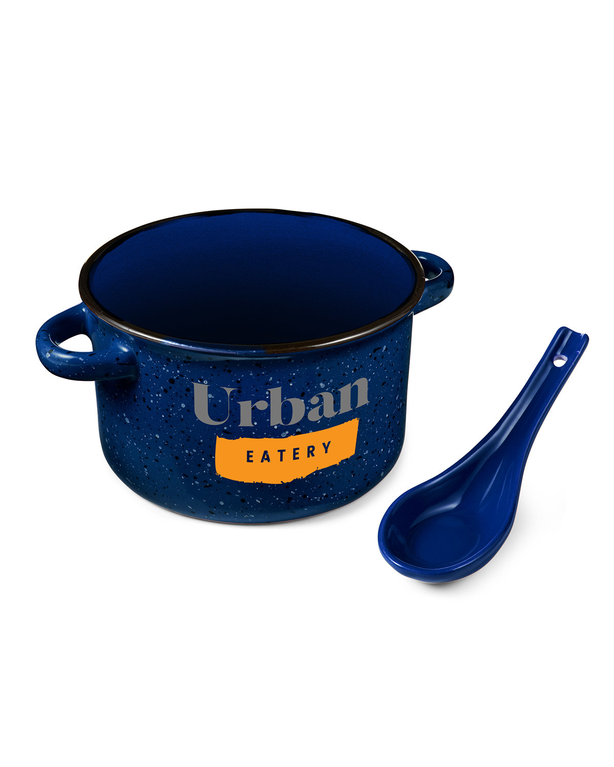 Campfire 20 oz Ceramic Soup Bowl With Spoon 16