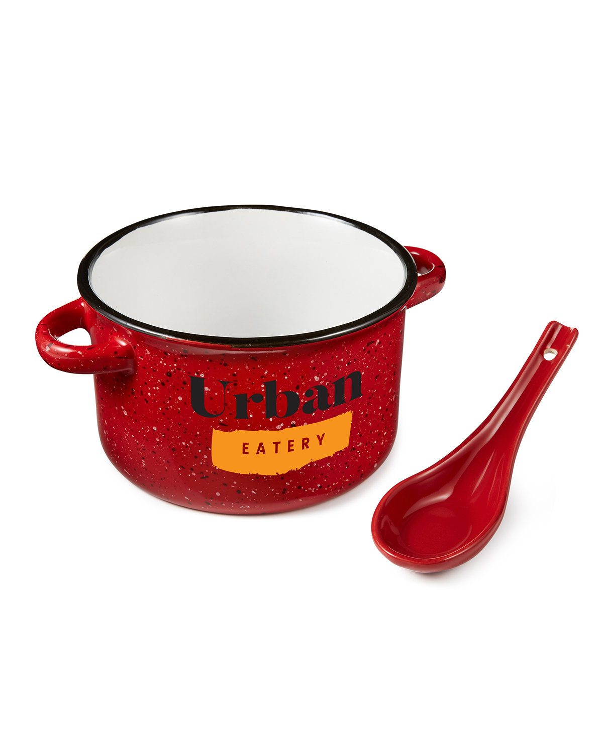 Campfire 20 oz Ceramic Soup Bowl With Spoon 15