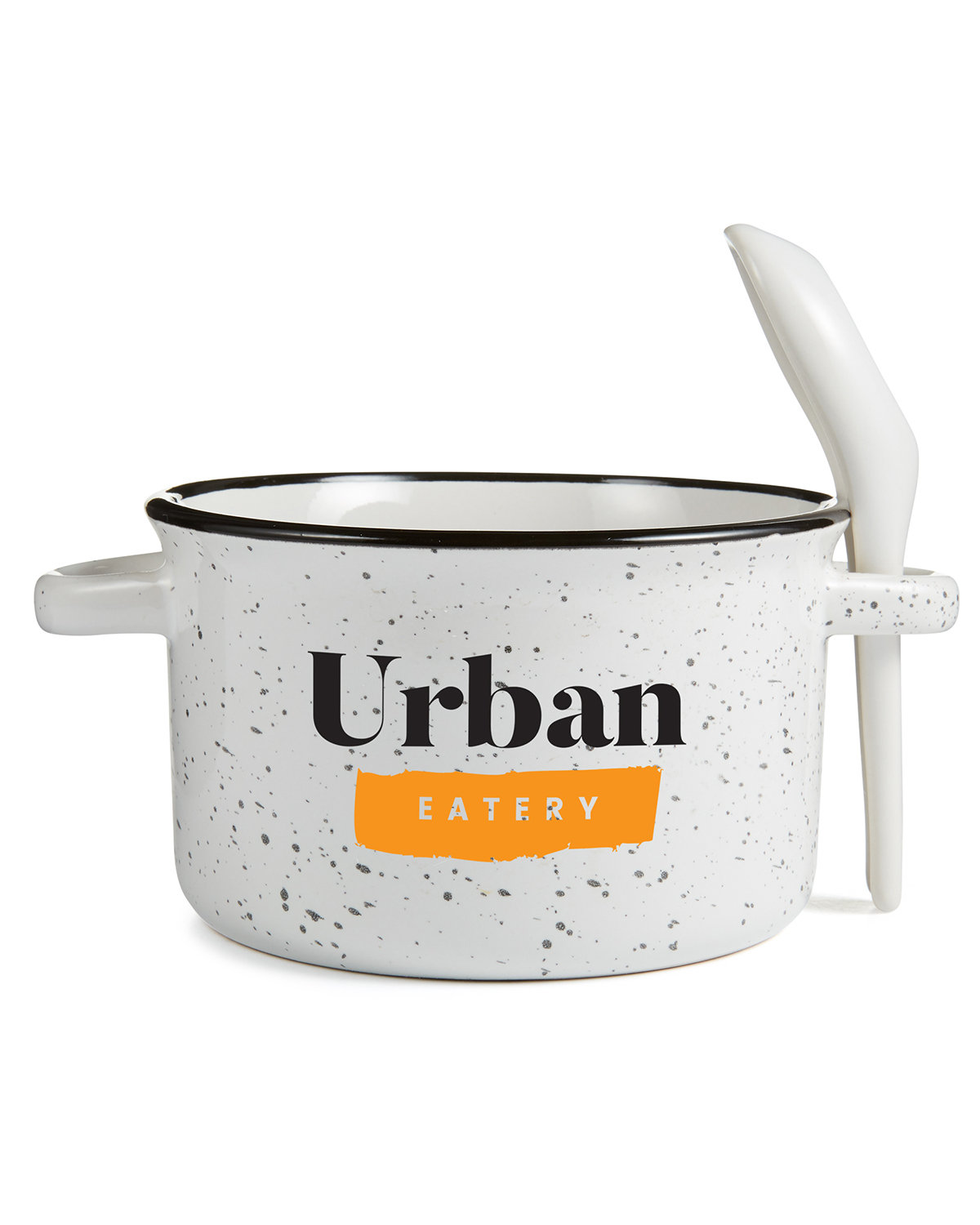 Campfire 20 oz Ceramic Soup Bowl With Spoon 11