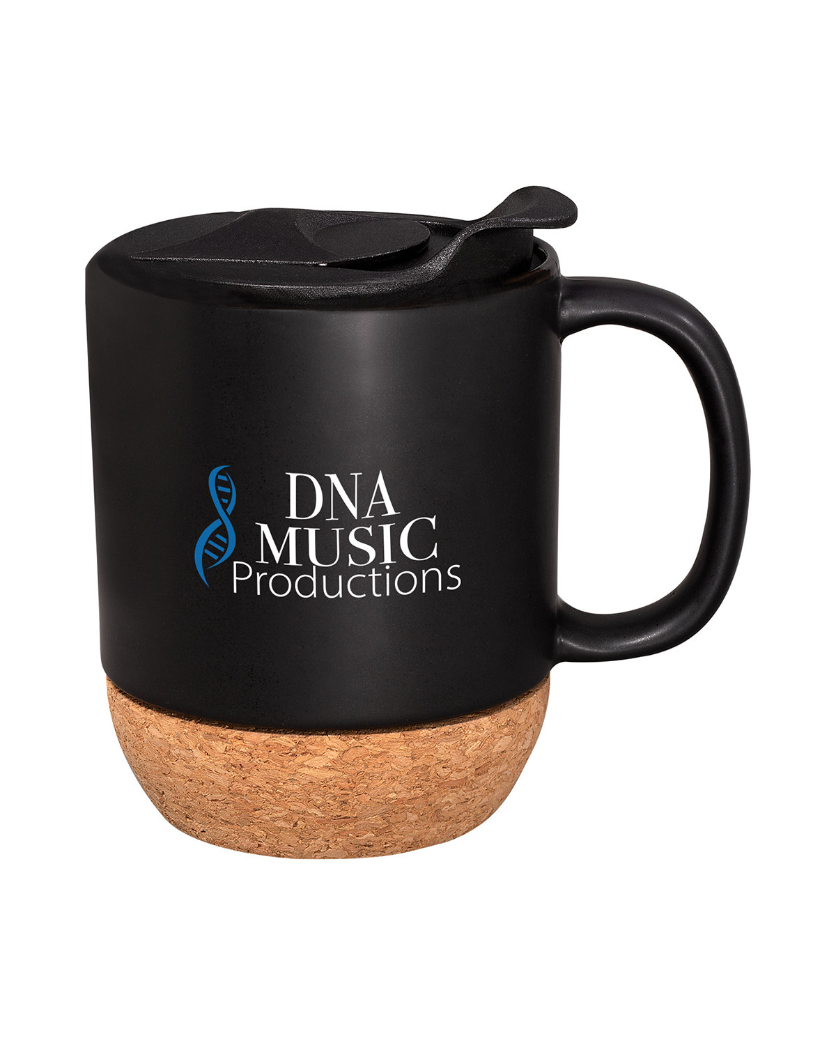 14 oz. Ceramic Mug With Cork Base. 1