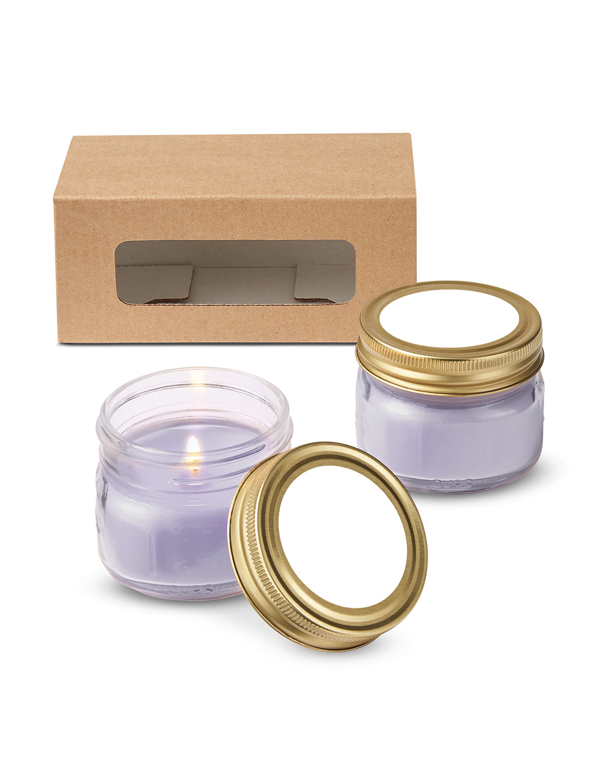 USA Made Glass Jar Candle Set 7
