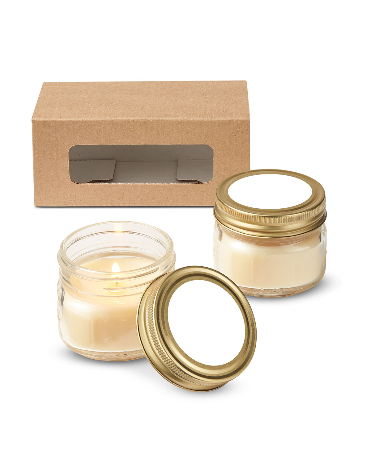 USA Made Glass Jar Candle Set 9