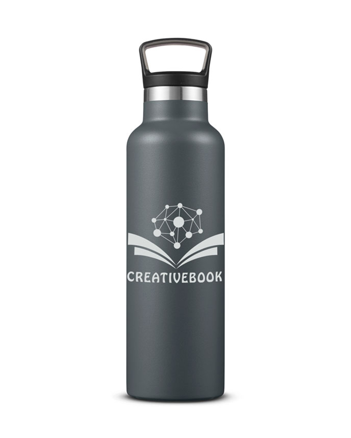 21 oz Double-Wall Vacuum Bottle With Loop Top, custom water bottle with logo imprint 2