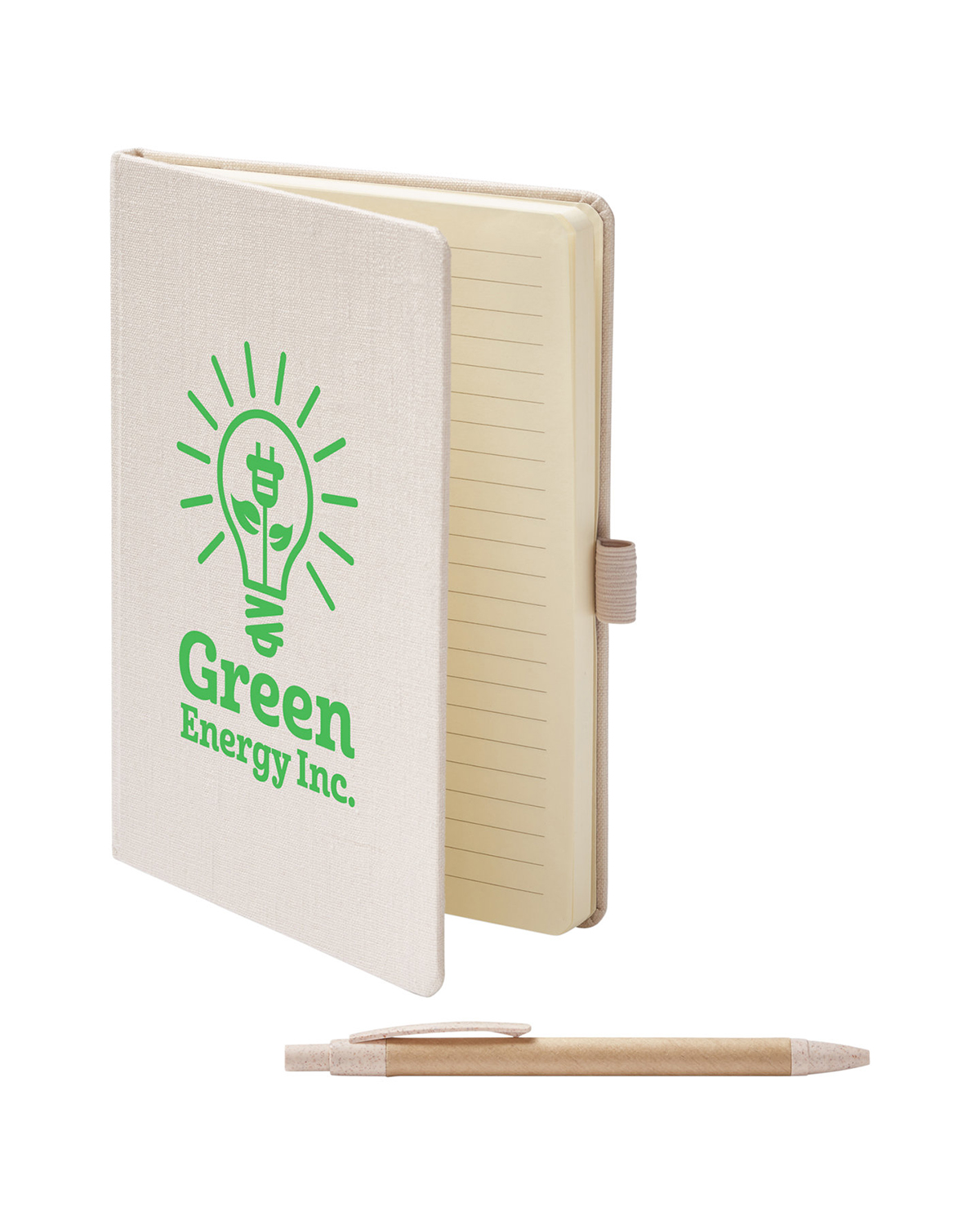 Hemp Journal Notebook & Pen 6" x 8.0125" 5