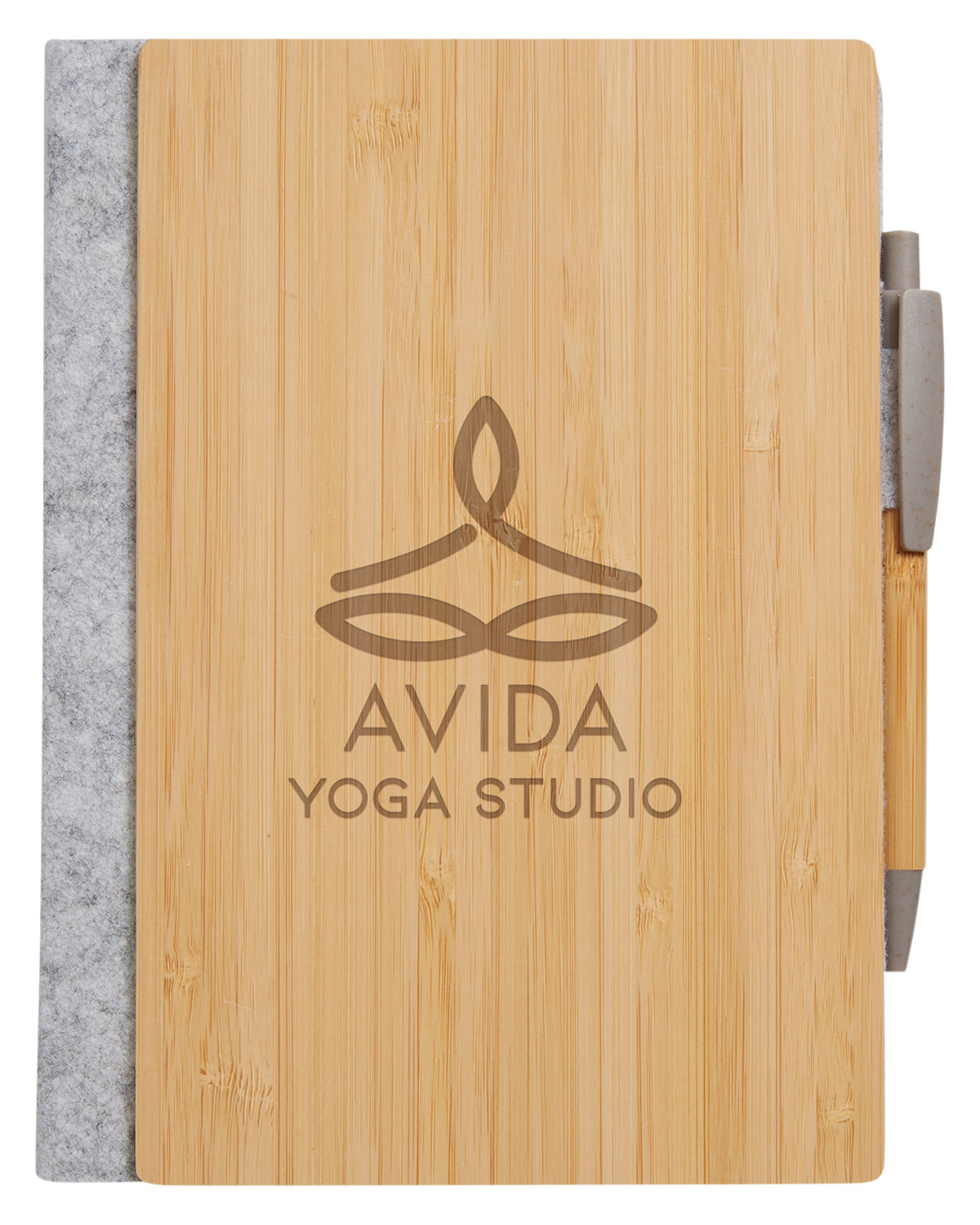 Grove Refillable Bamboo Notebook & Pen 5