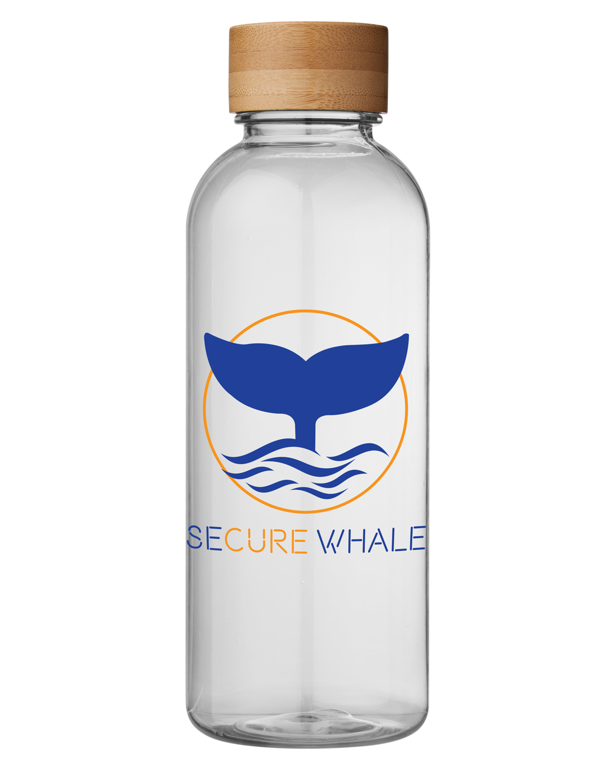 22 oz Hydration Bottle With Bamboo Lid, custom water bottle with logo imprint 3