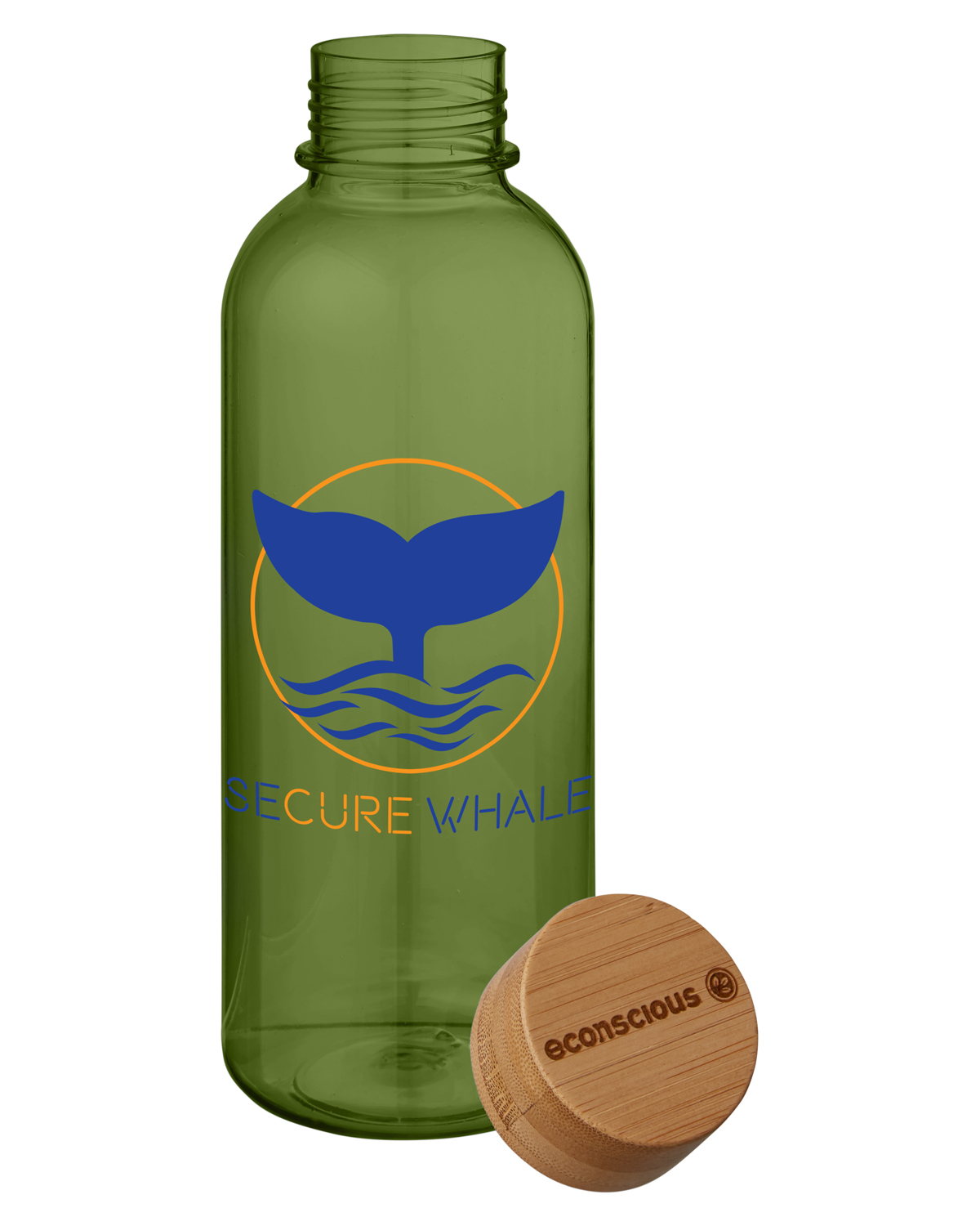 22 oz Hydration Bottle With Bamboo Lid, custom water bottle with logo imprint 12