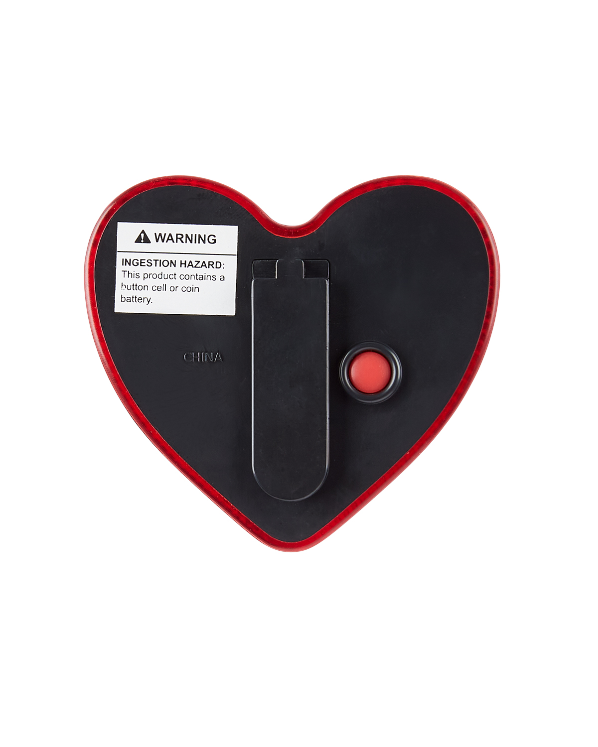 Heart Flashing Clip On Safety Button 2